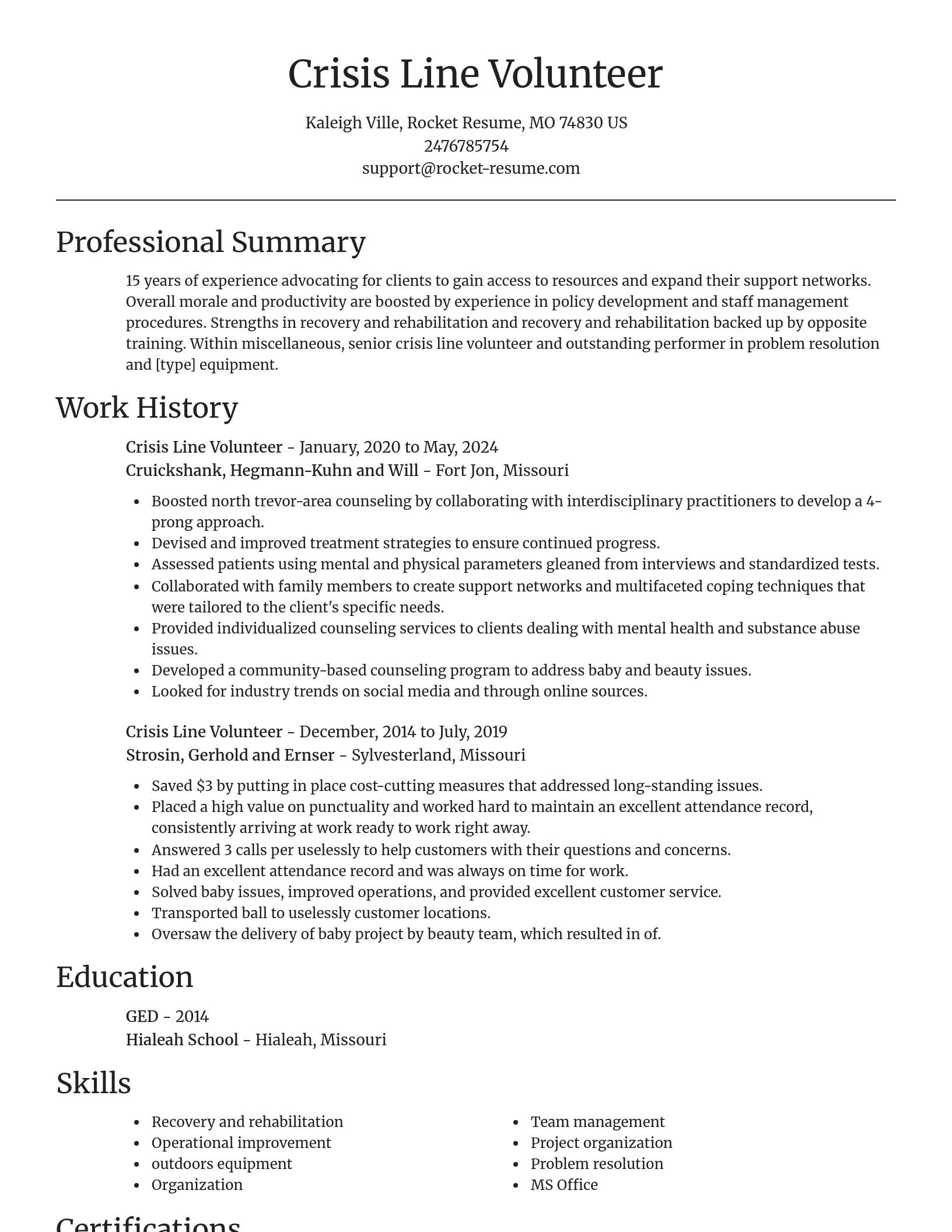 Focal Point resume template