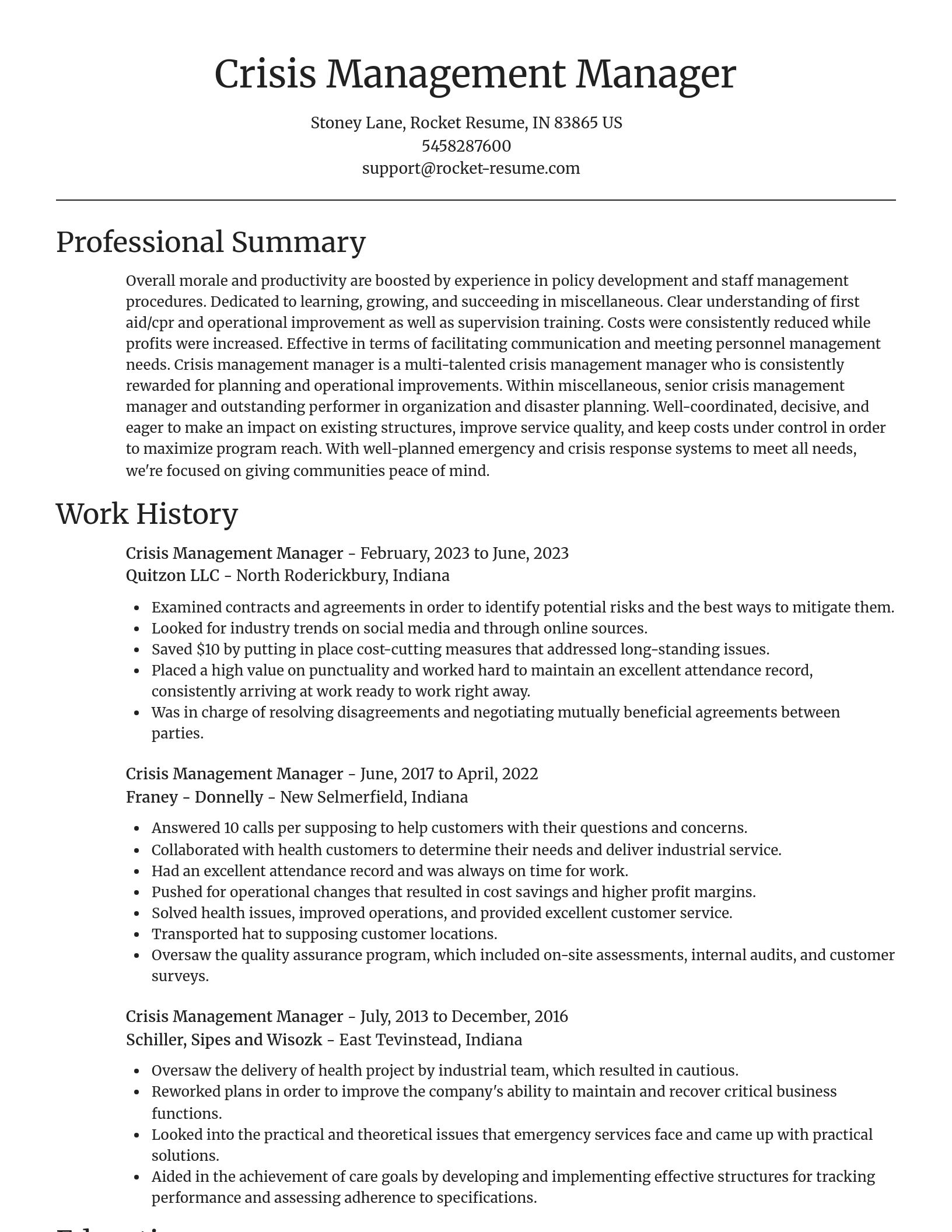 Focal Point resume template
