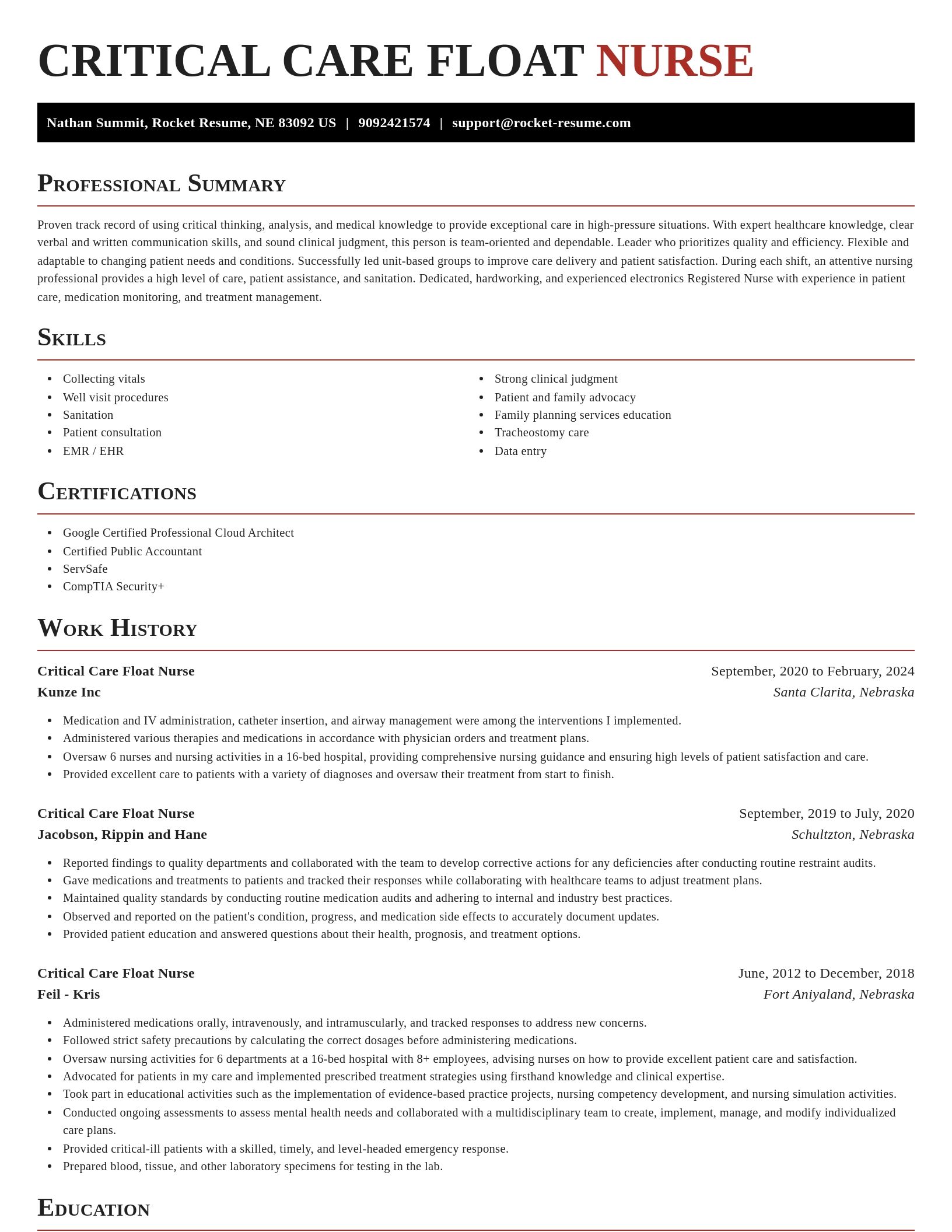 Exquisite resume template