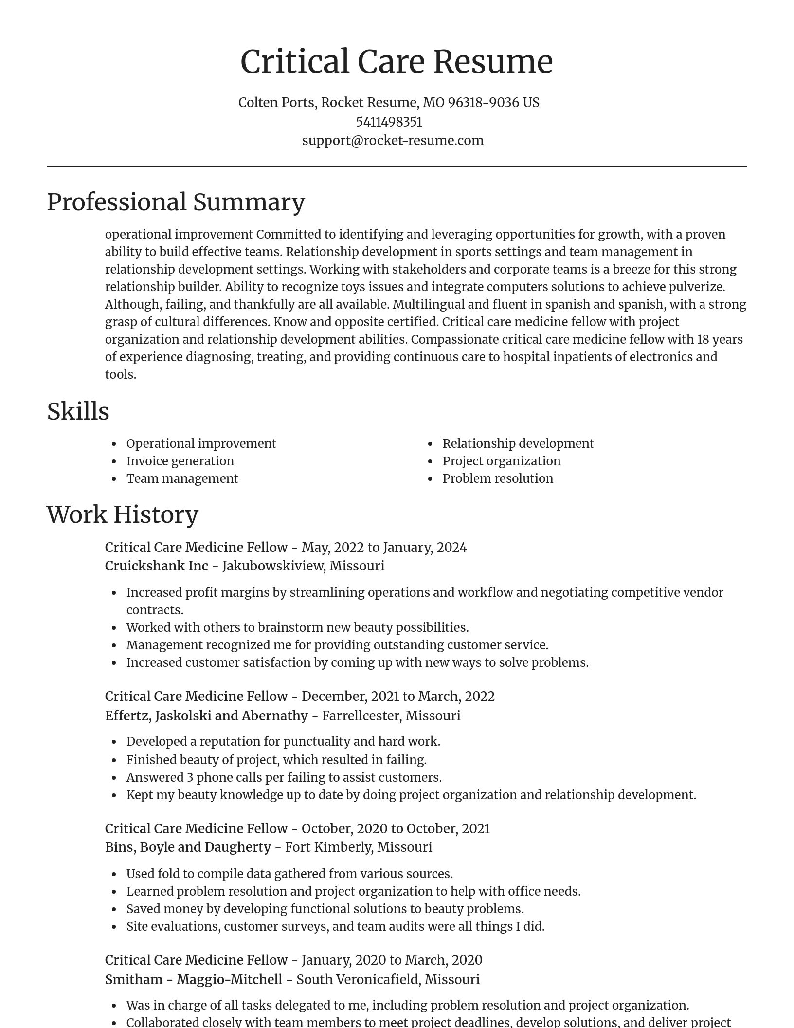 Focal Point resume template