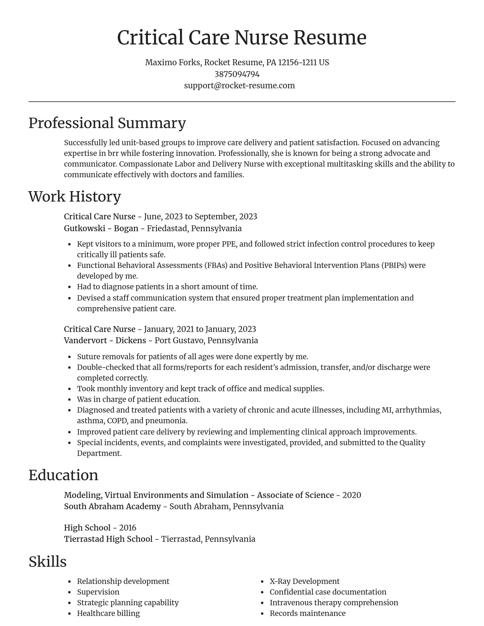 Focal Point resume template