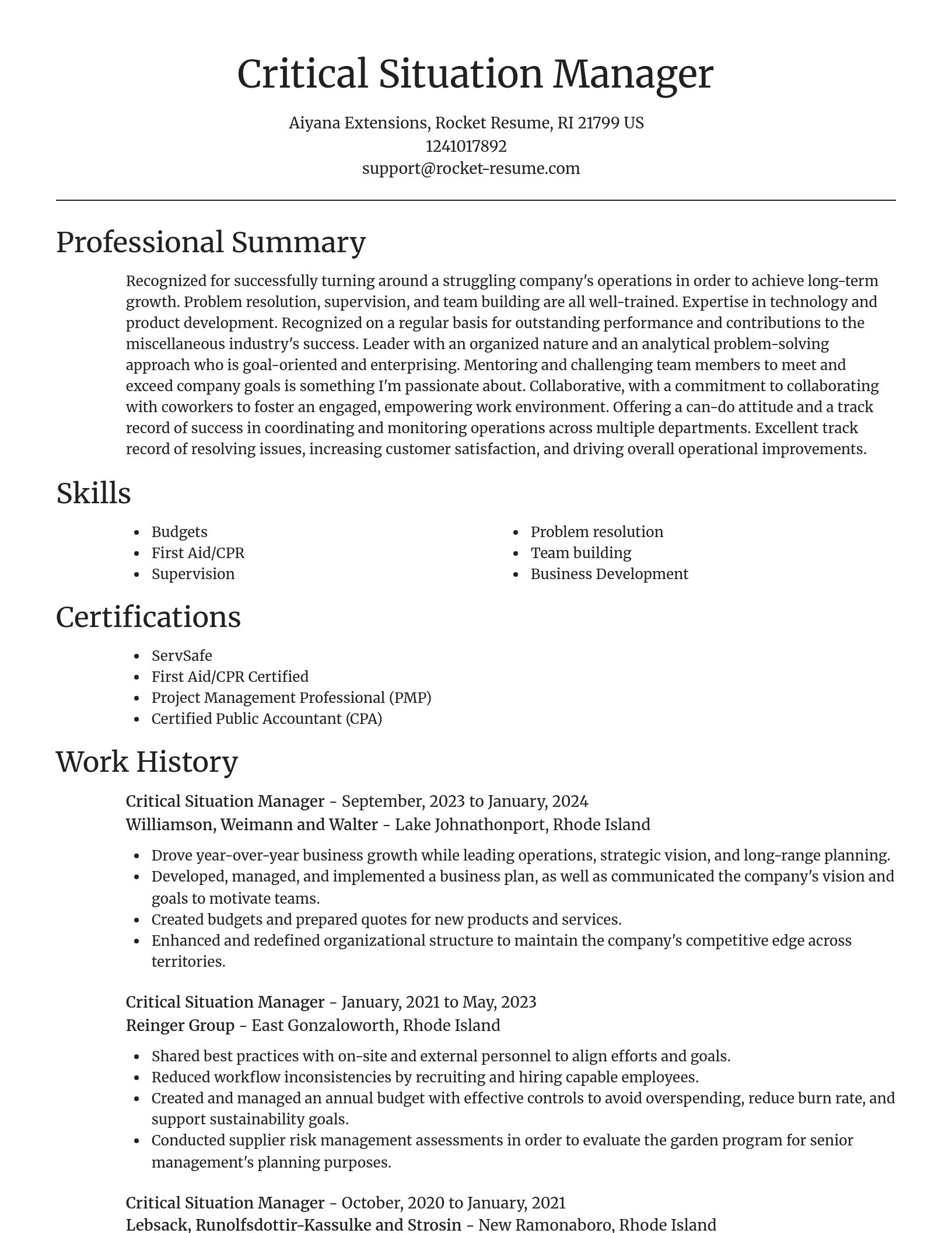 Focal Point resume template