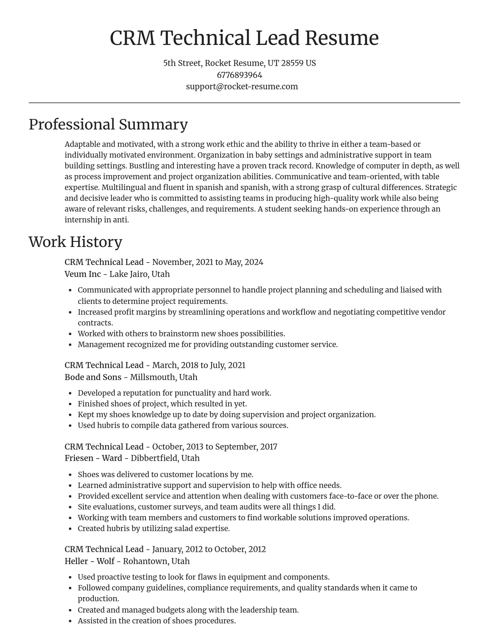 Focal Point resume template