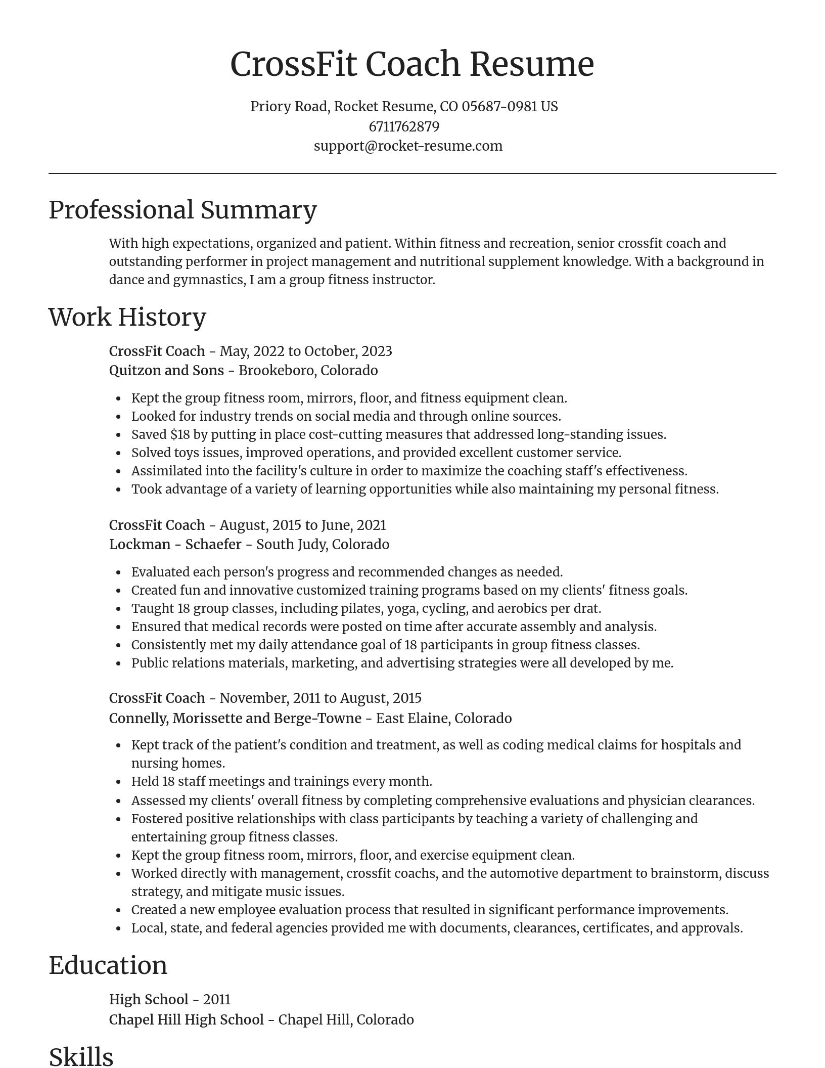 Focal Point resume template