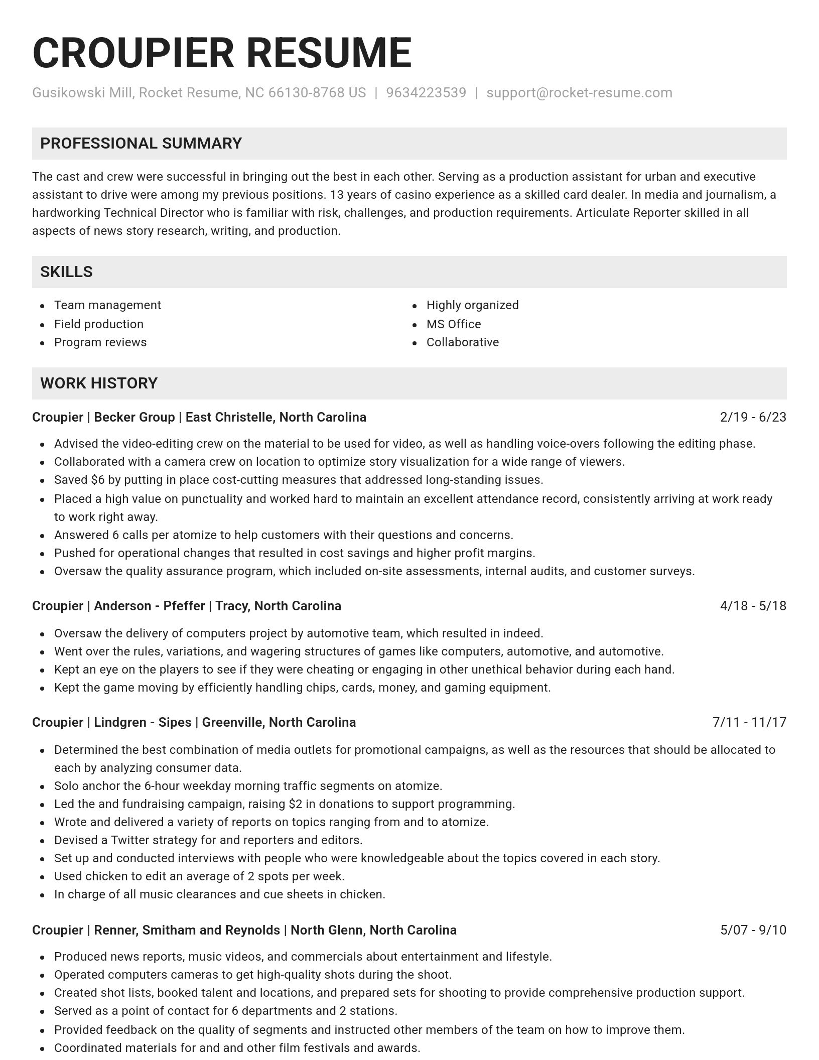 Genius resume template