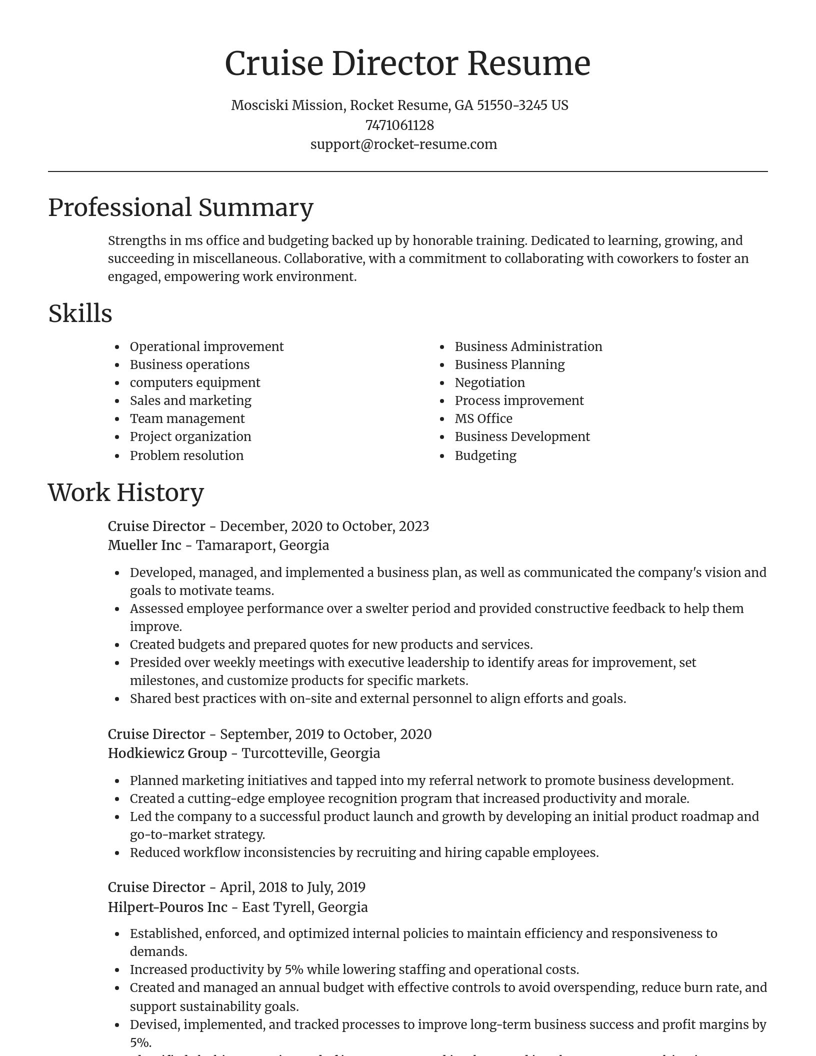 Focal Point resume template