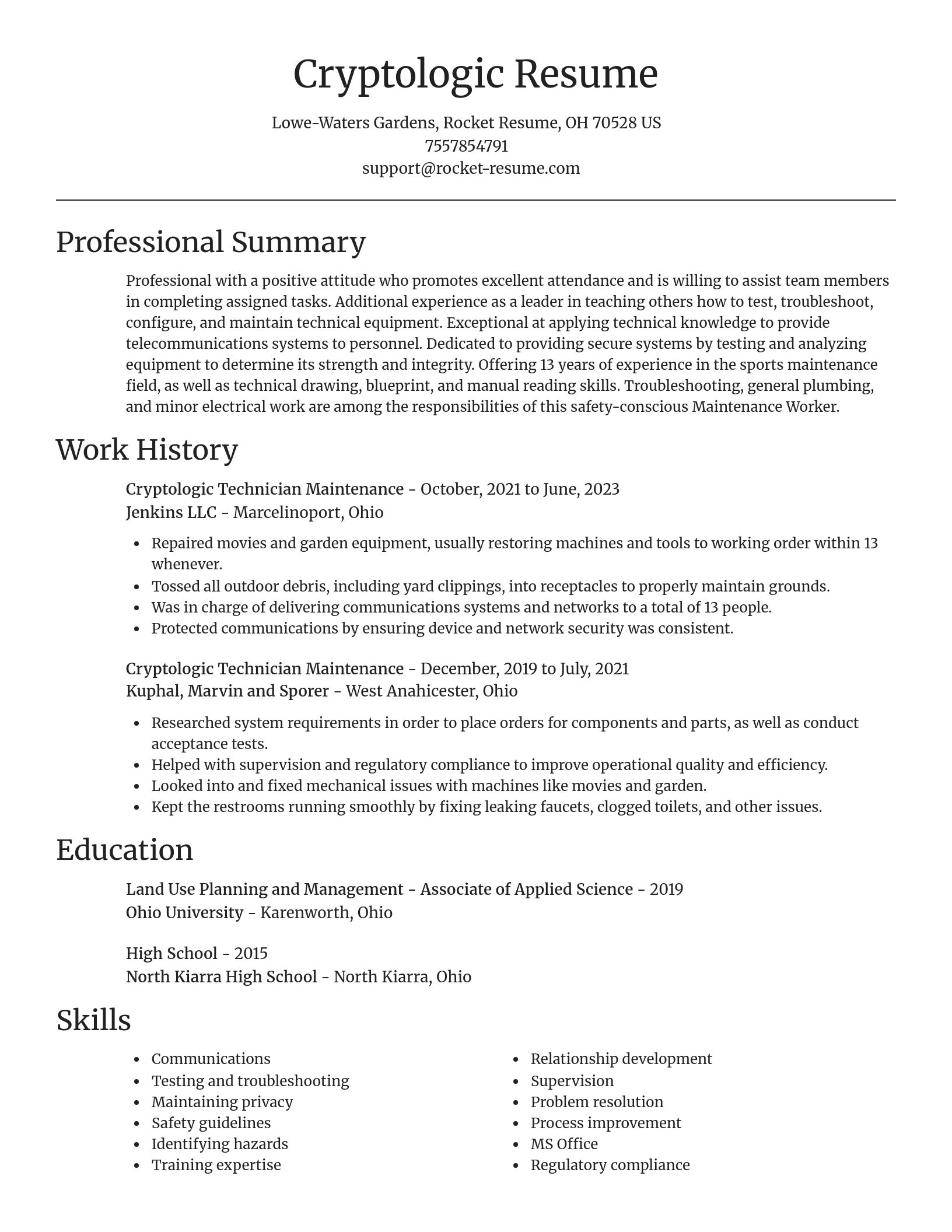 Focal Point resume template