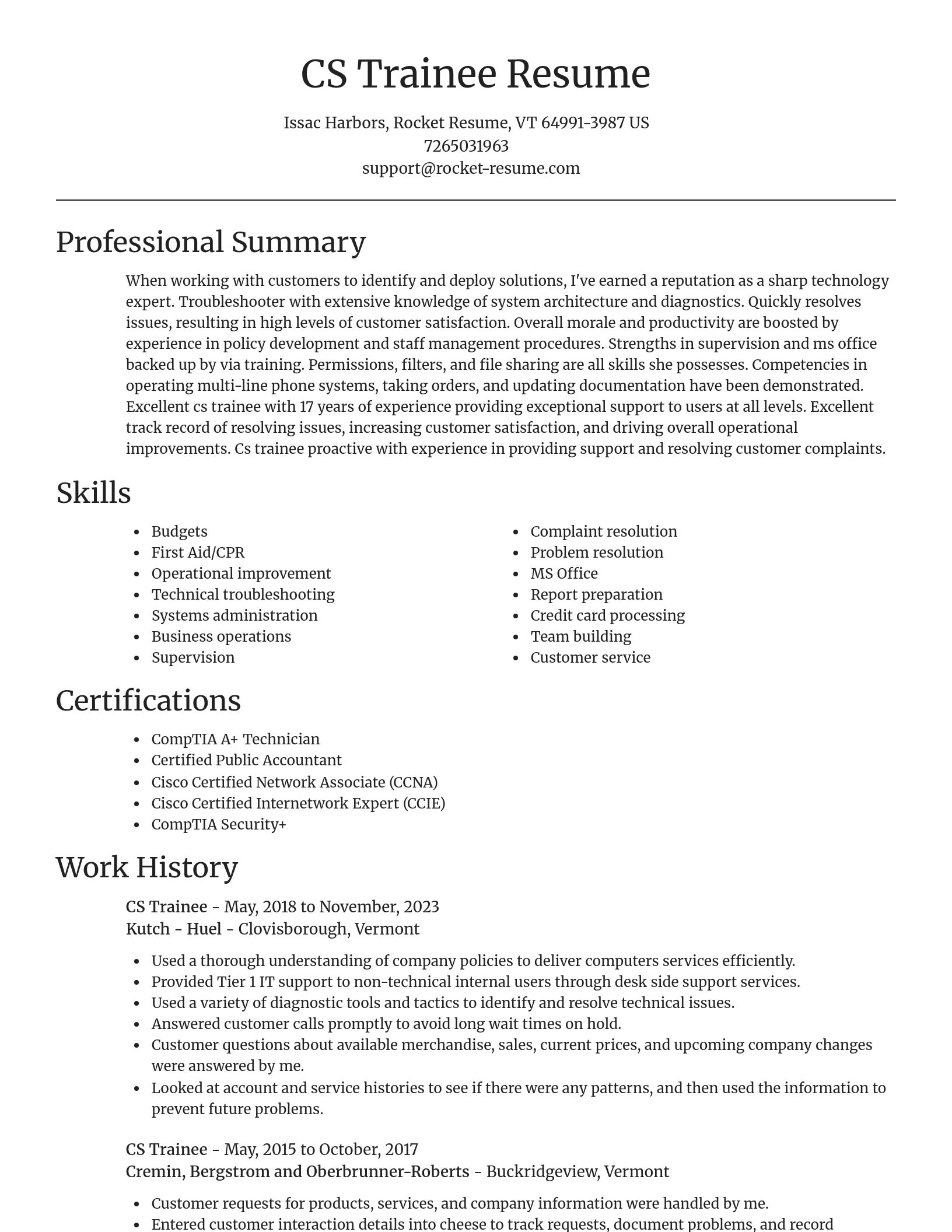 Focal Point resume template