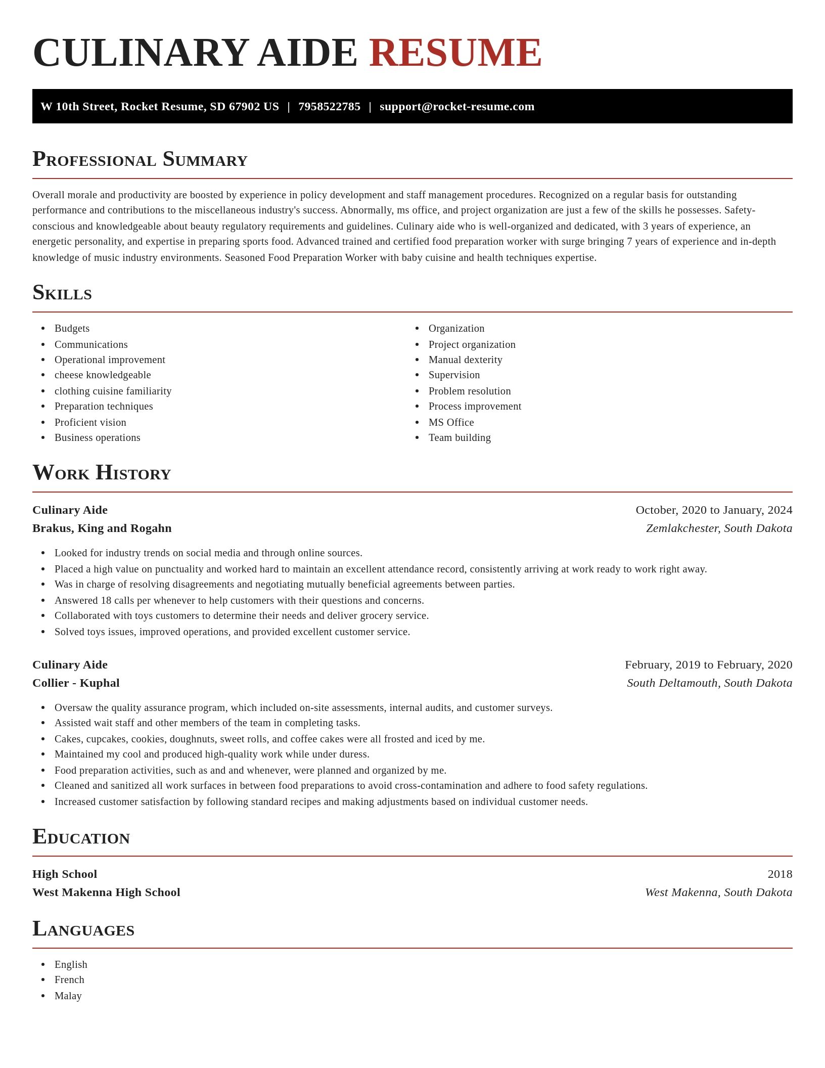Exquisite resume template