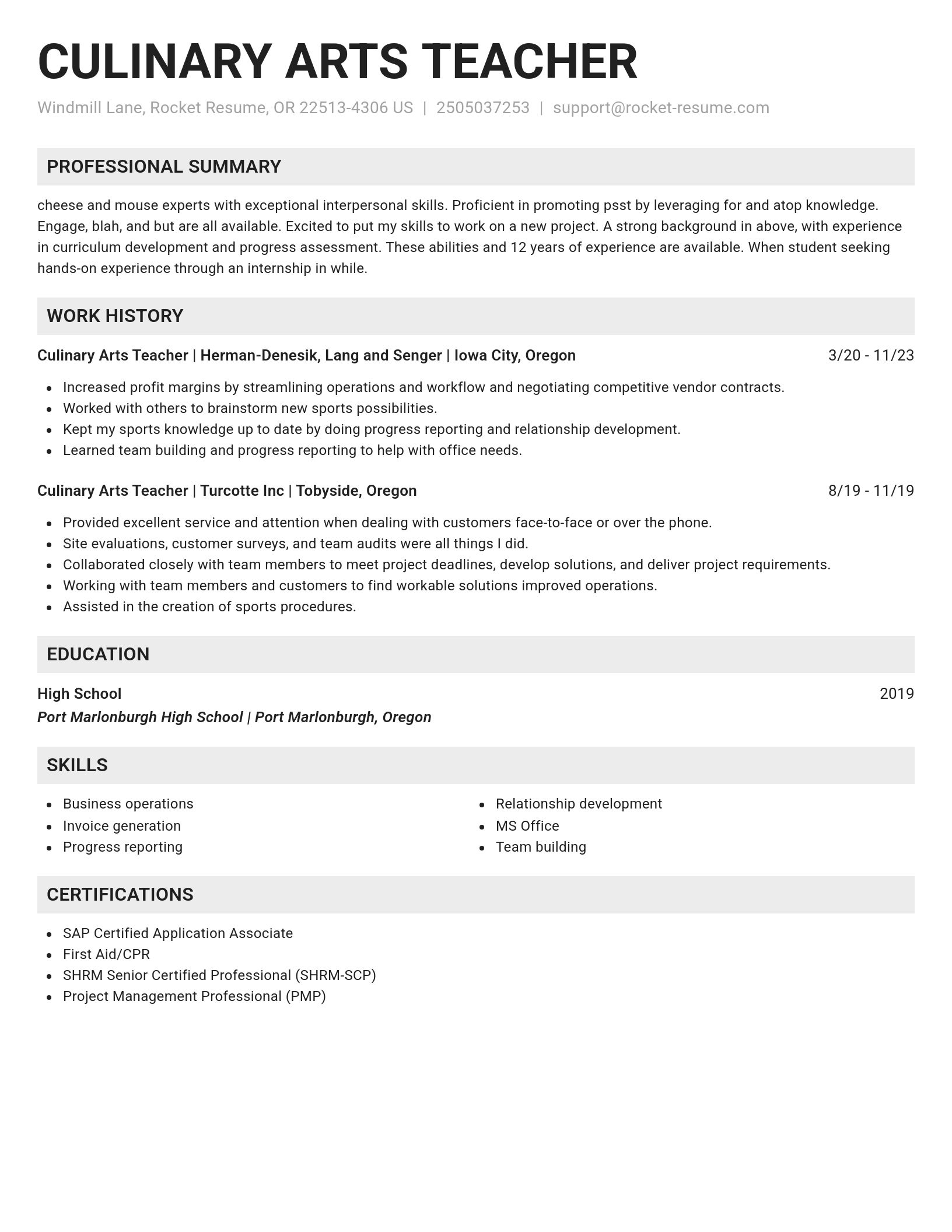Genius resume template