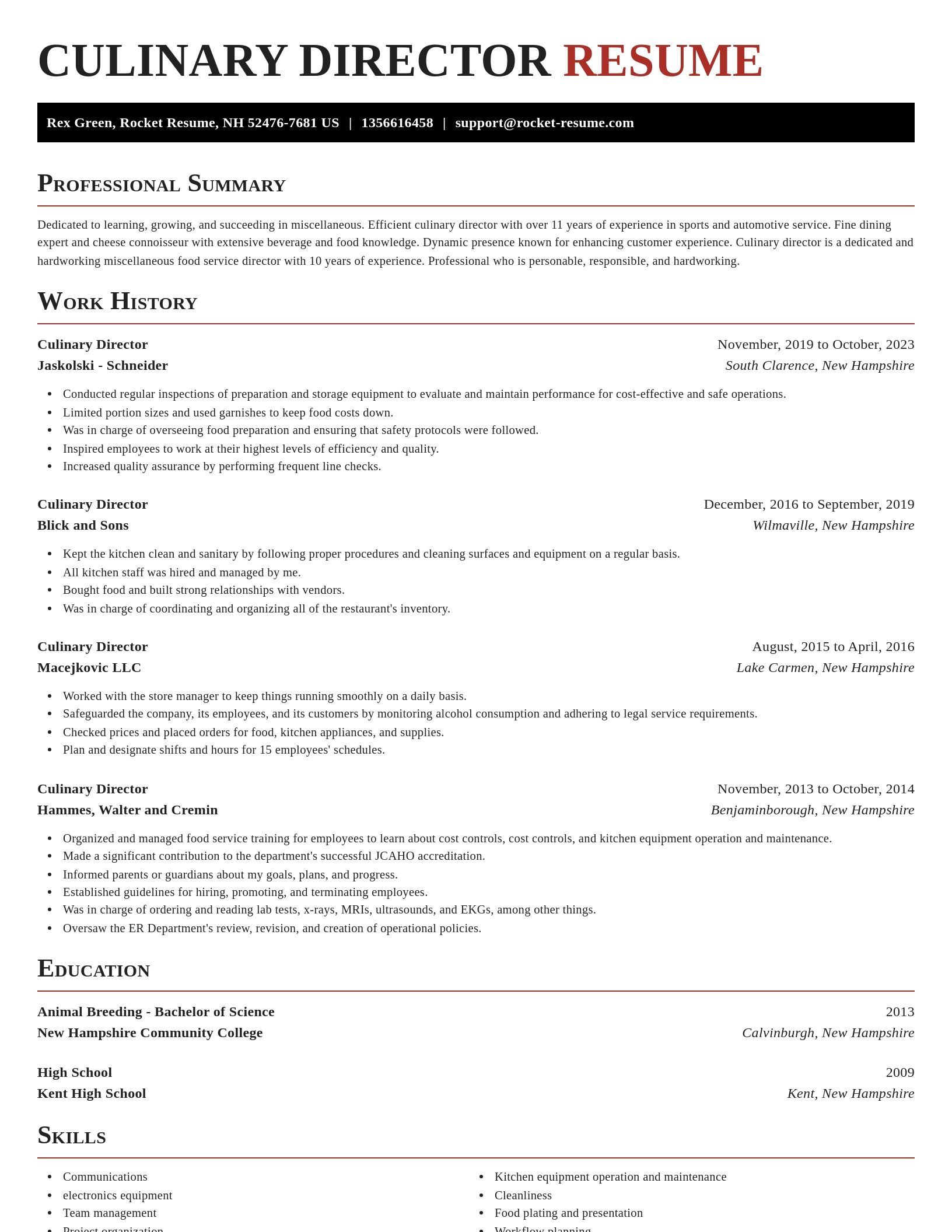 Exquisite resume template