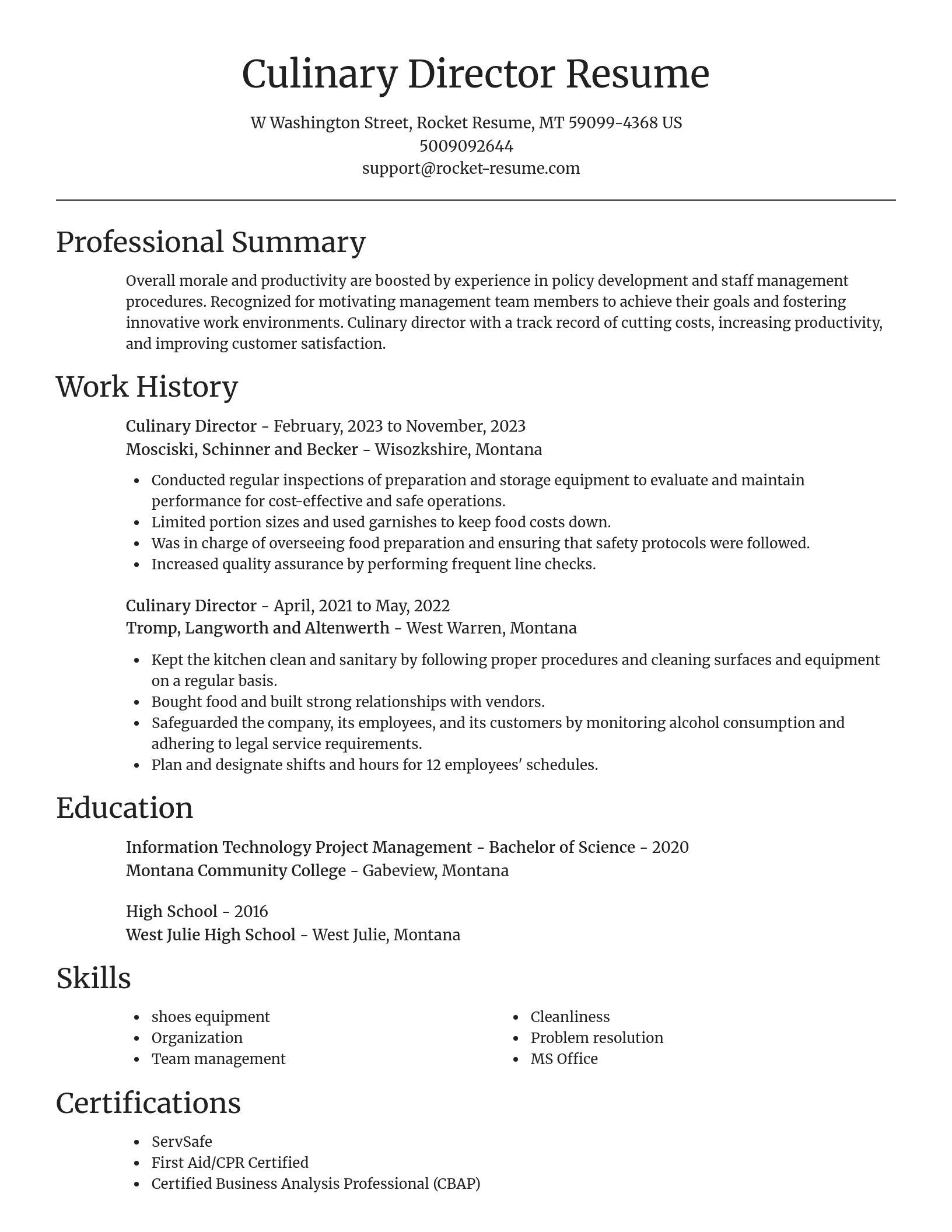 Focal Point resume template