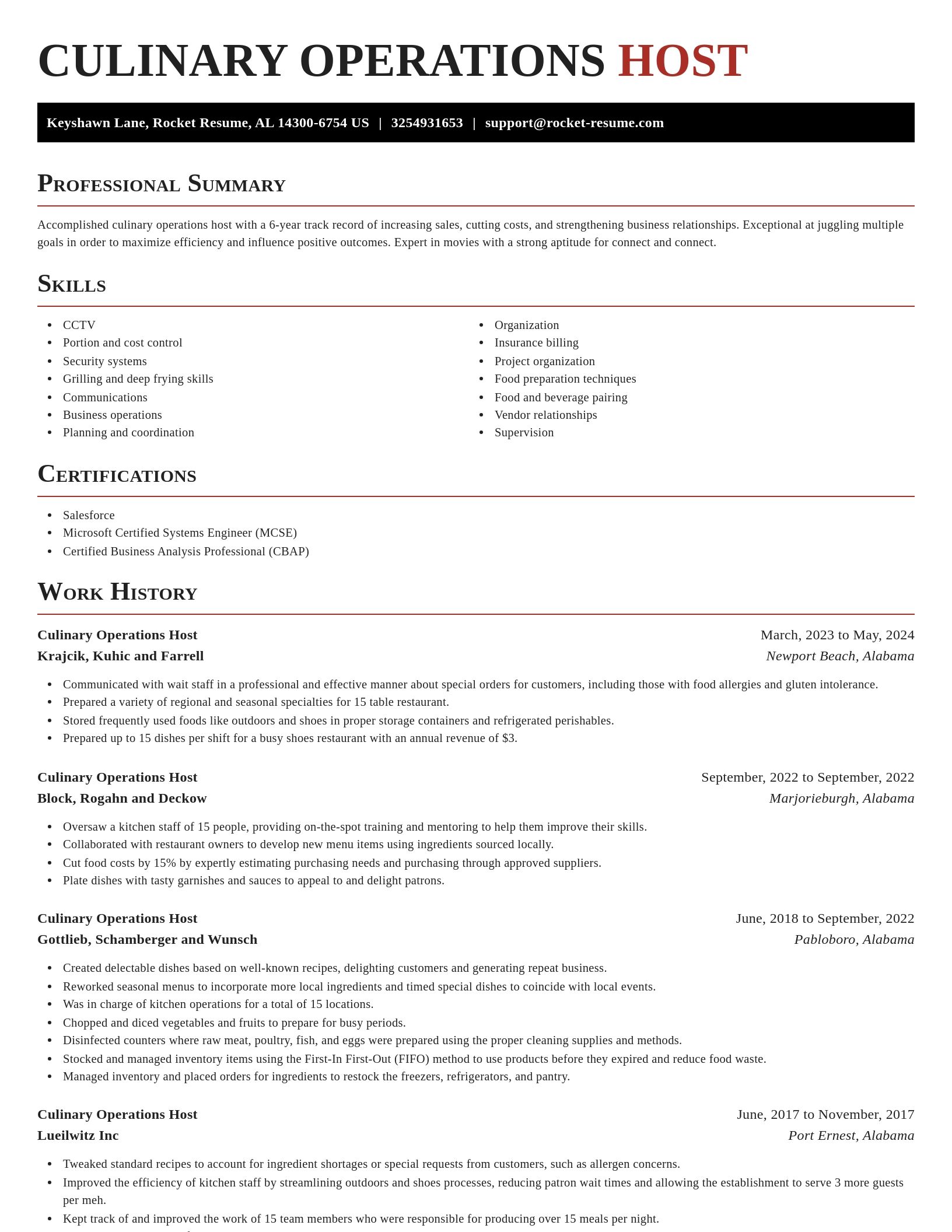 Exquisite resume template