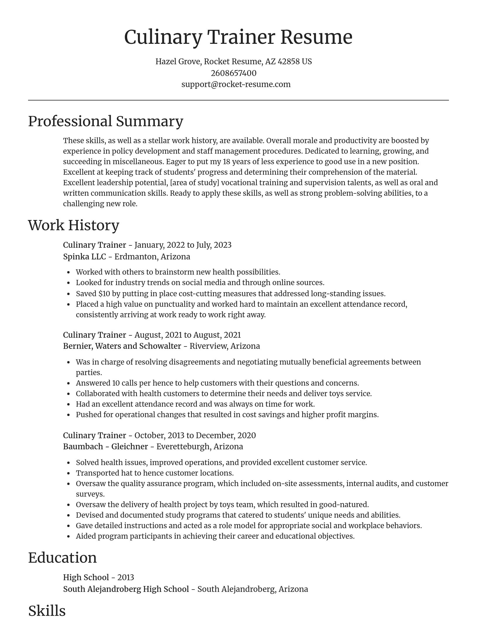 Focal Point resume template