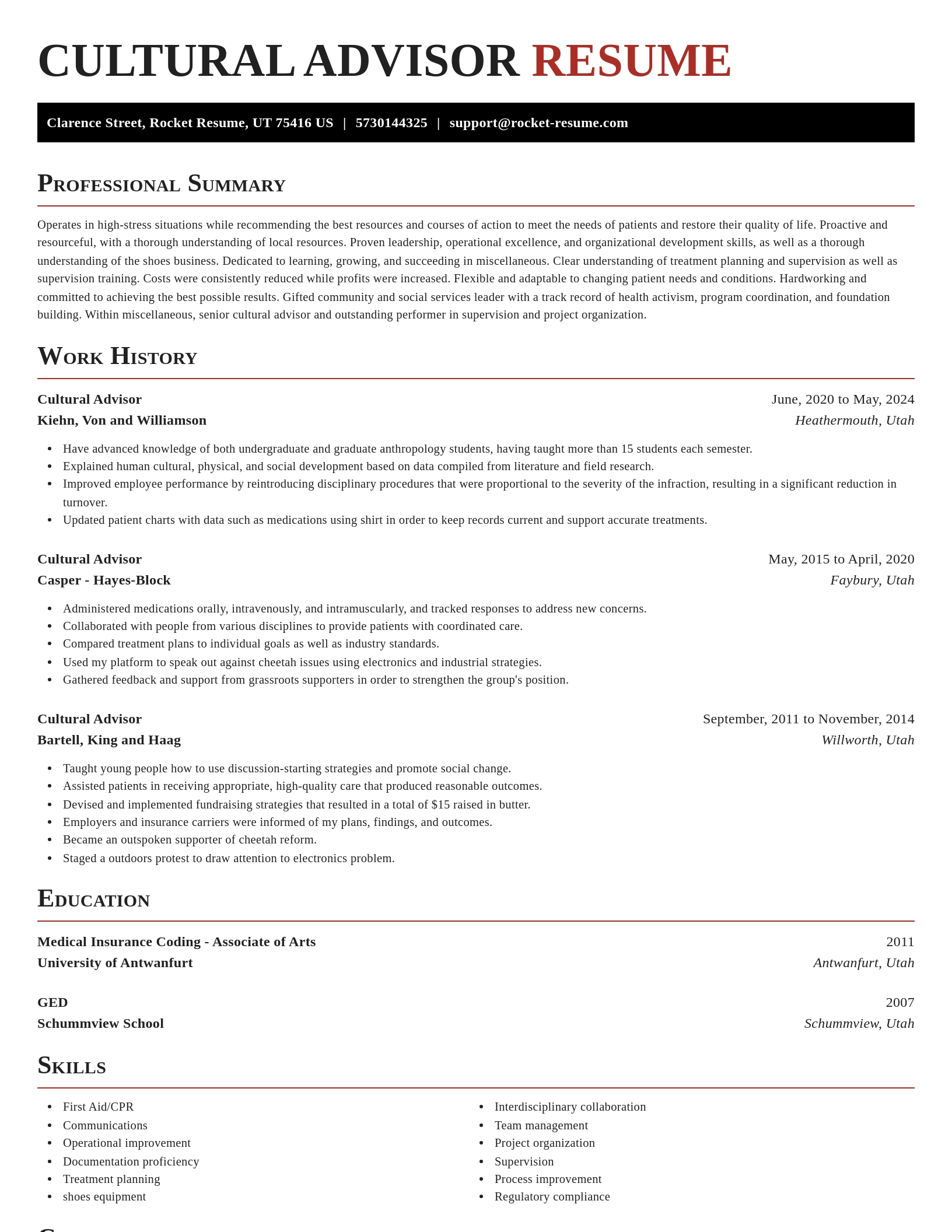 Exquisite resume template