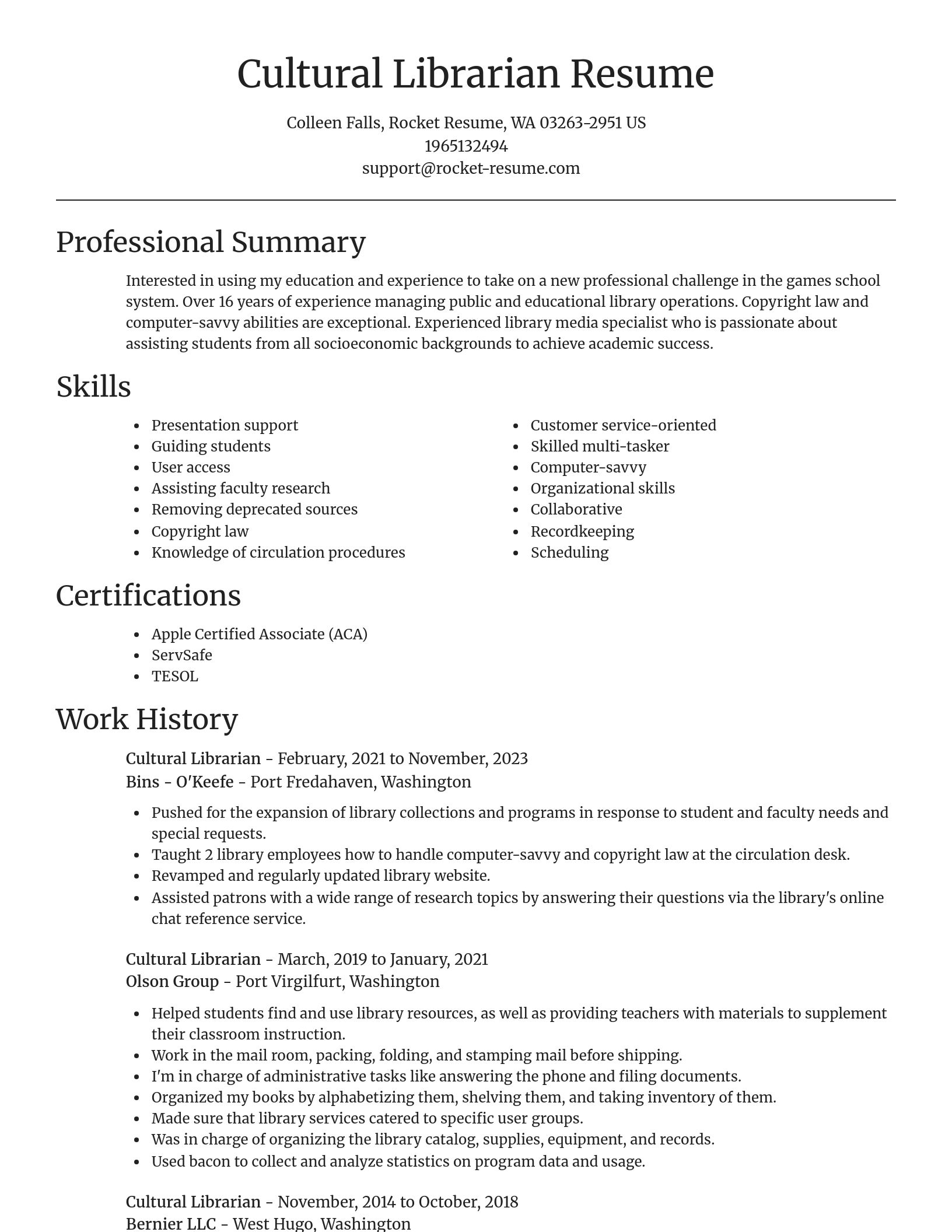 Focal Point resume template