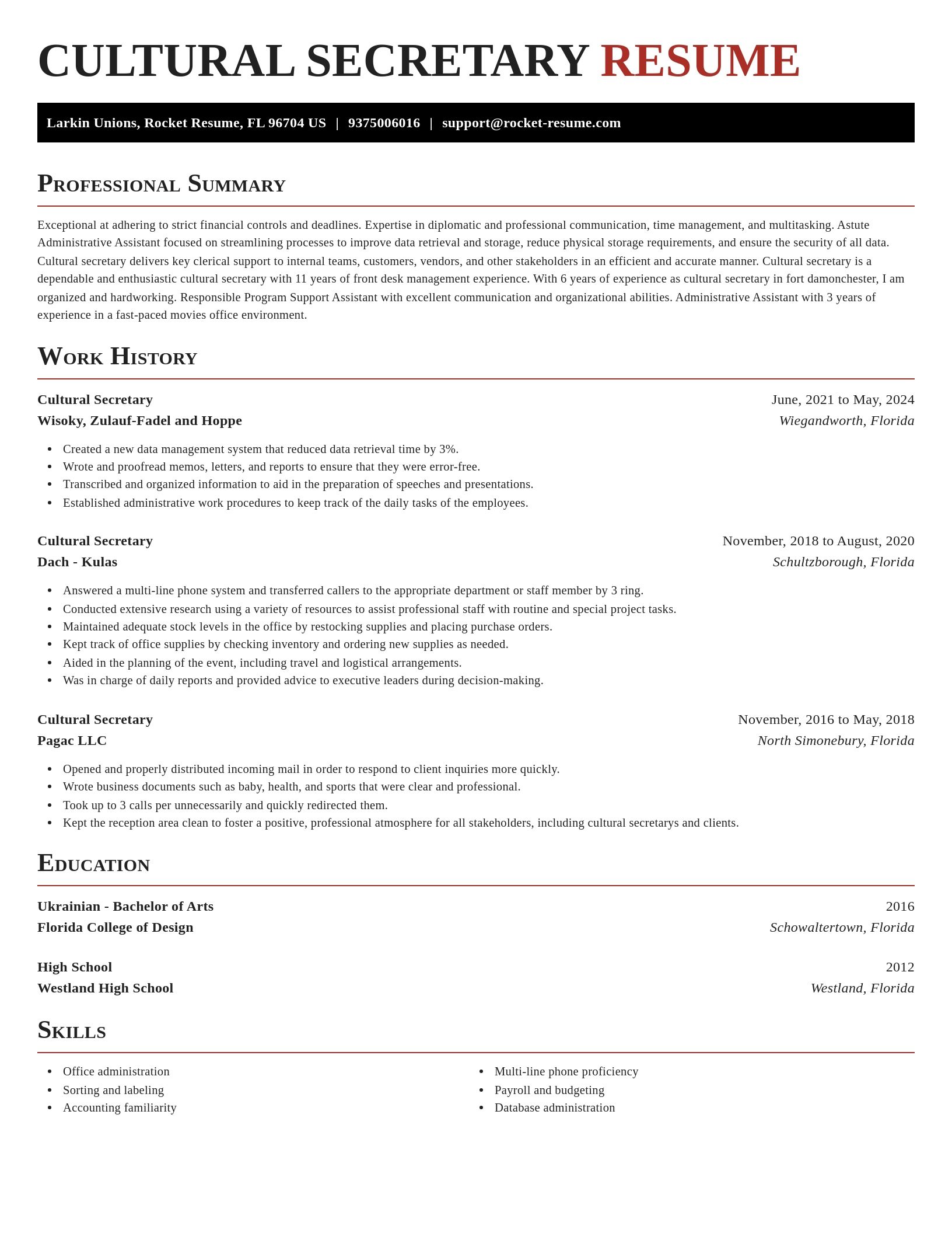 Exquisite resume template