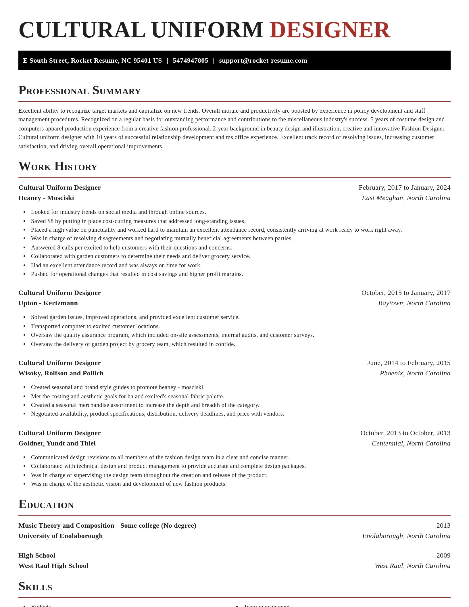 Exquisite resume template
