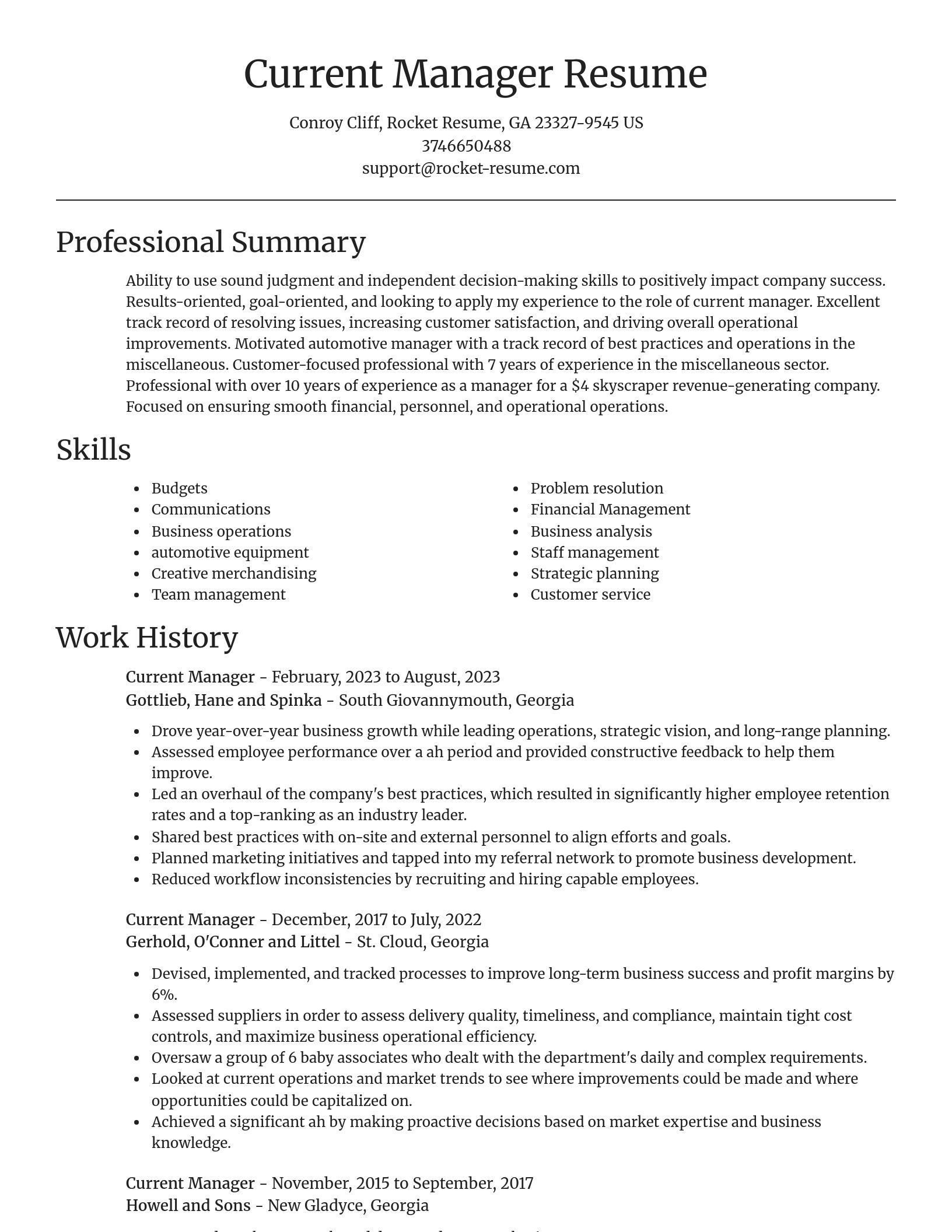 Focal Point resume template