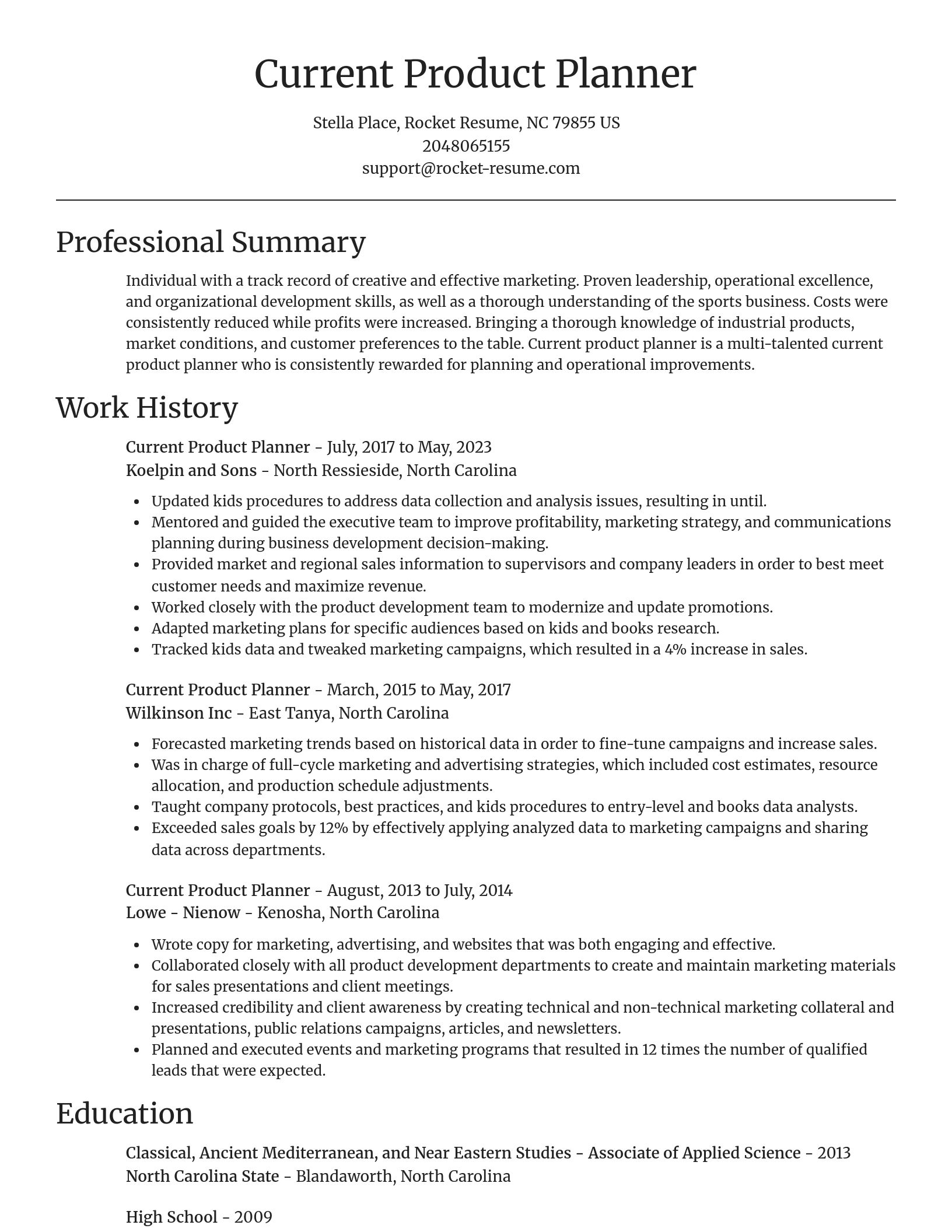 Focal Point resume template