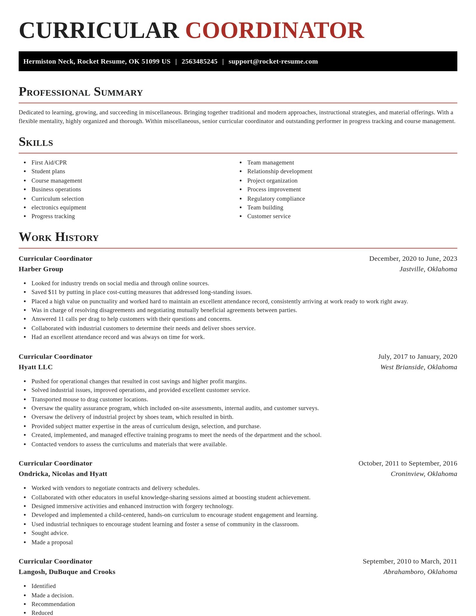 Exquisite resume template