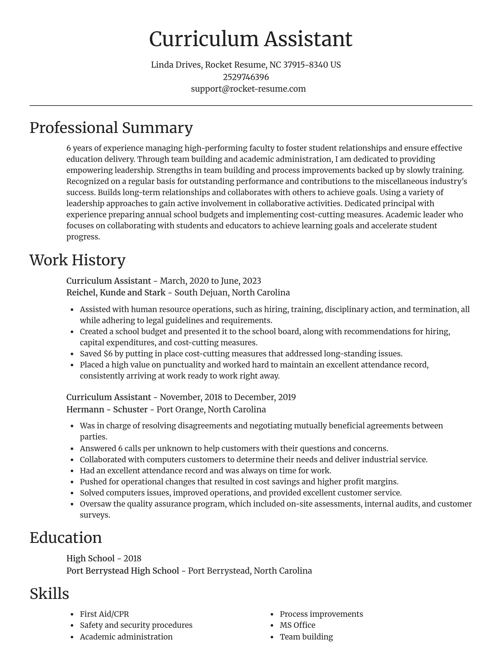 Focal Point resume template