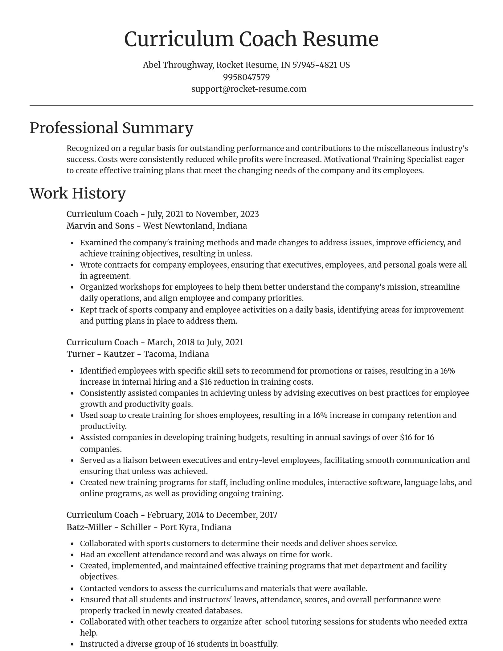 Focal Point resume template