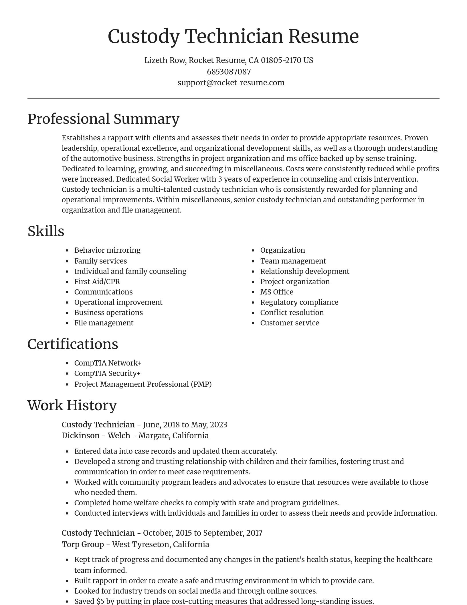 Focal Point resume template