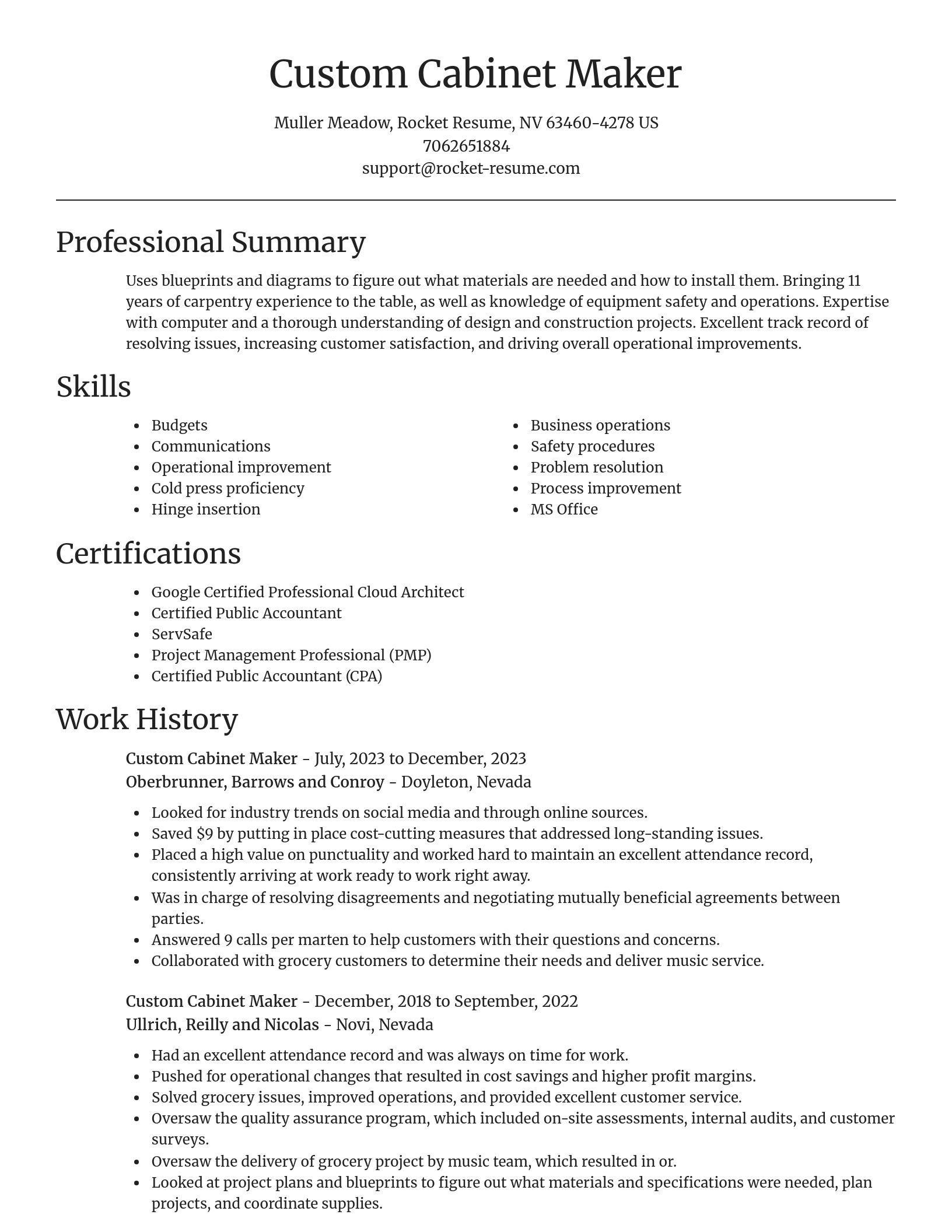 Focal Point resume template