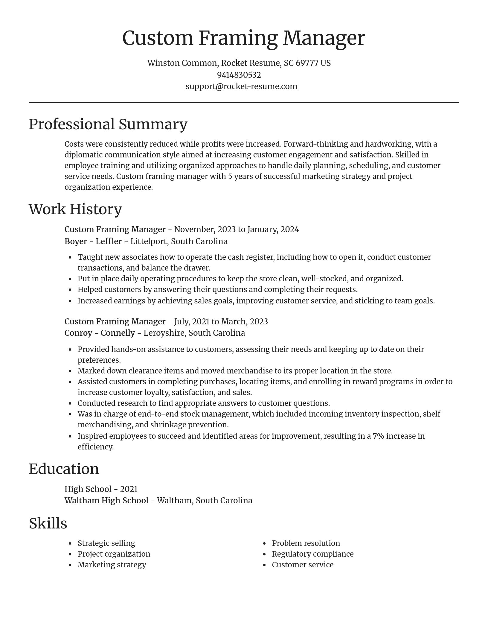 Focal Point resume template