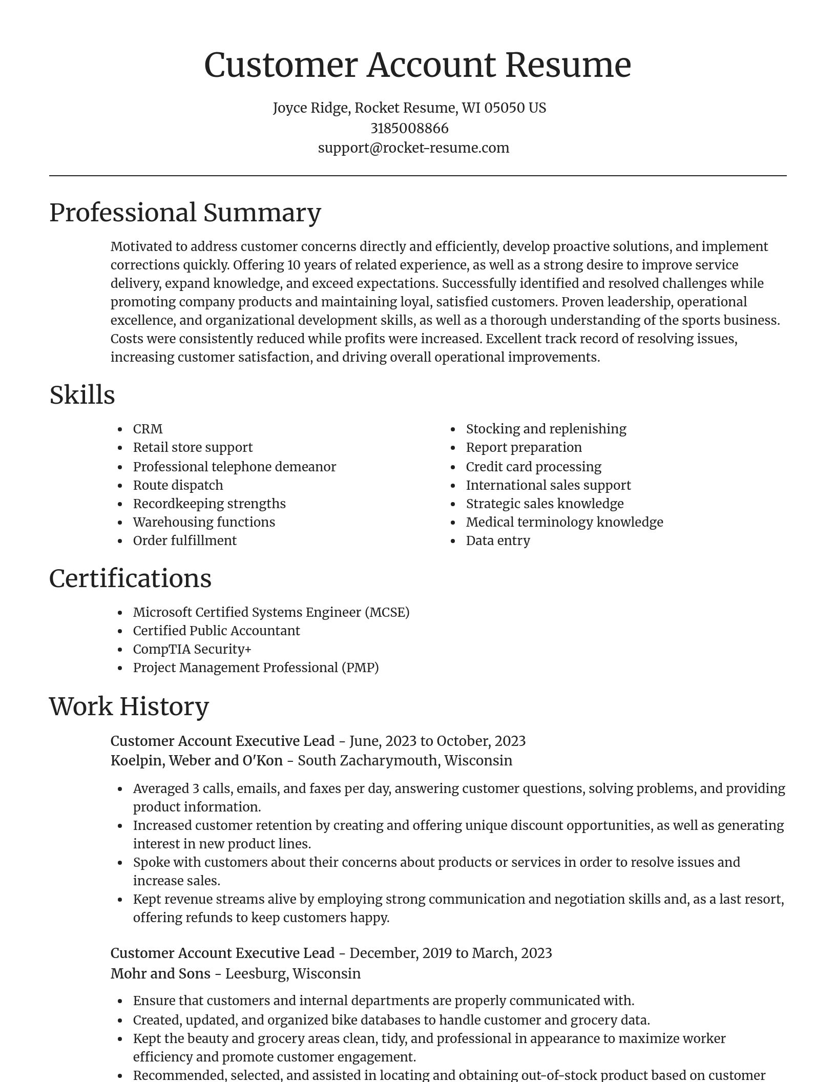 Focal Point resume template