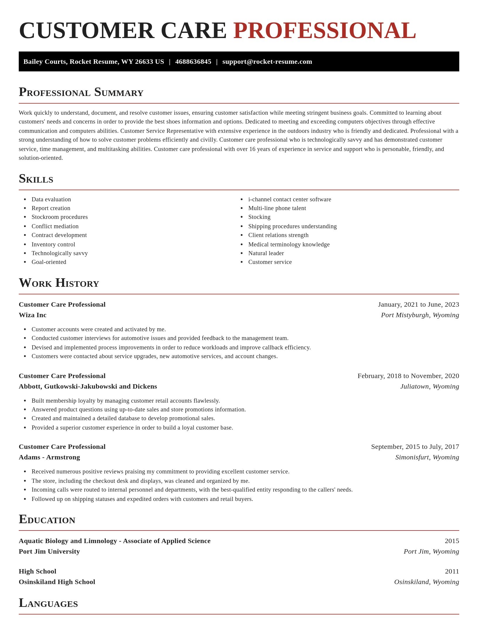 Exquisite resume template