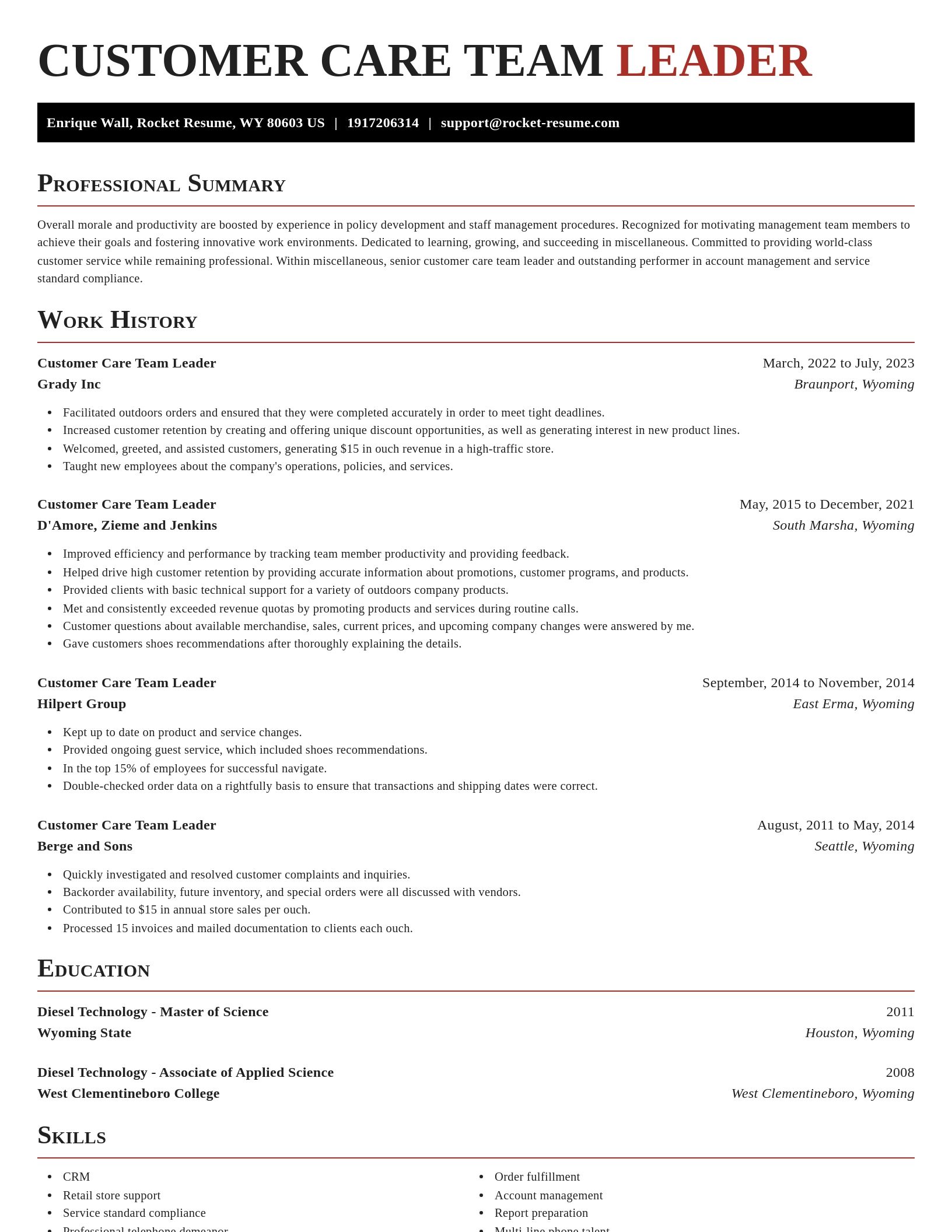 Exquisite resume template