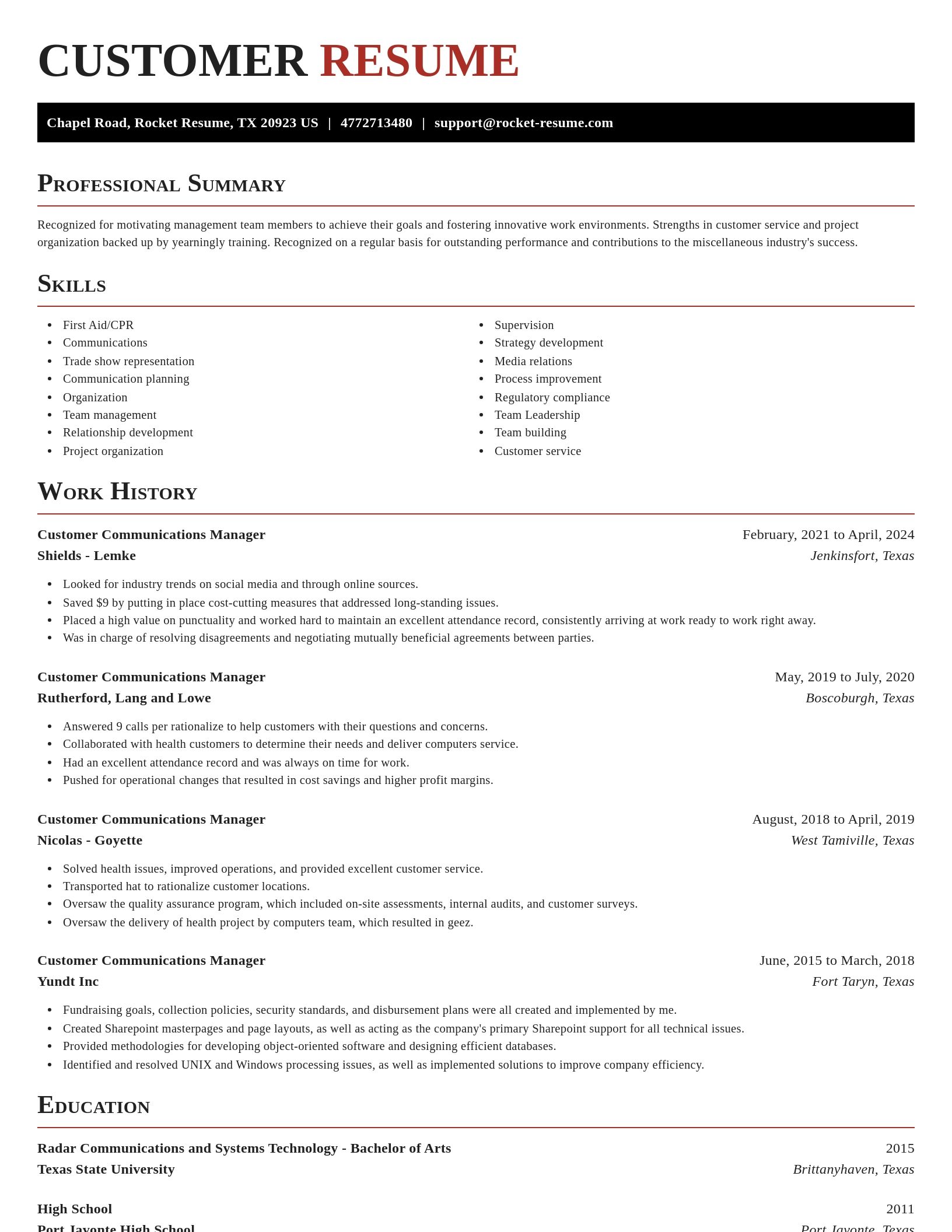 Exquisite resume template