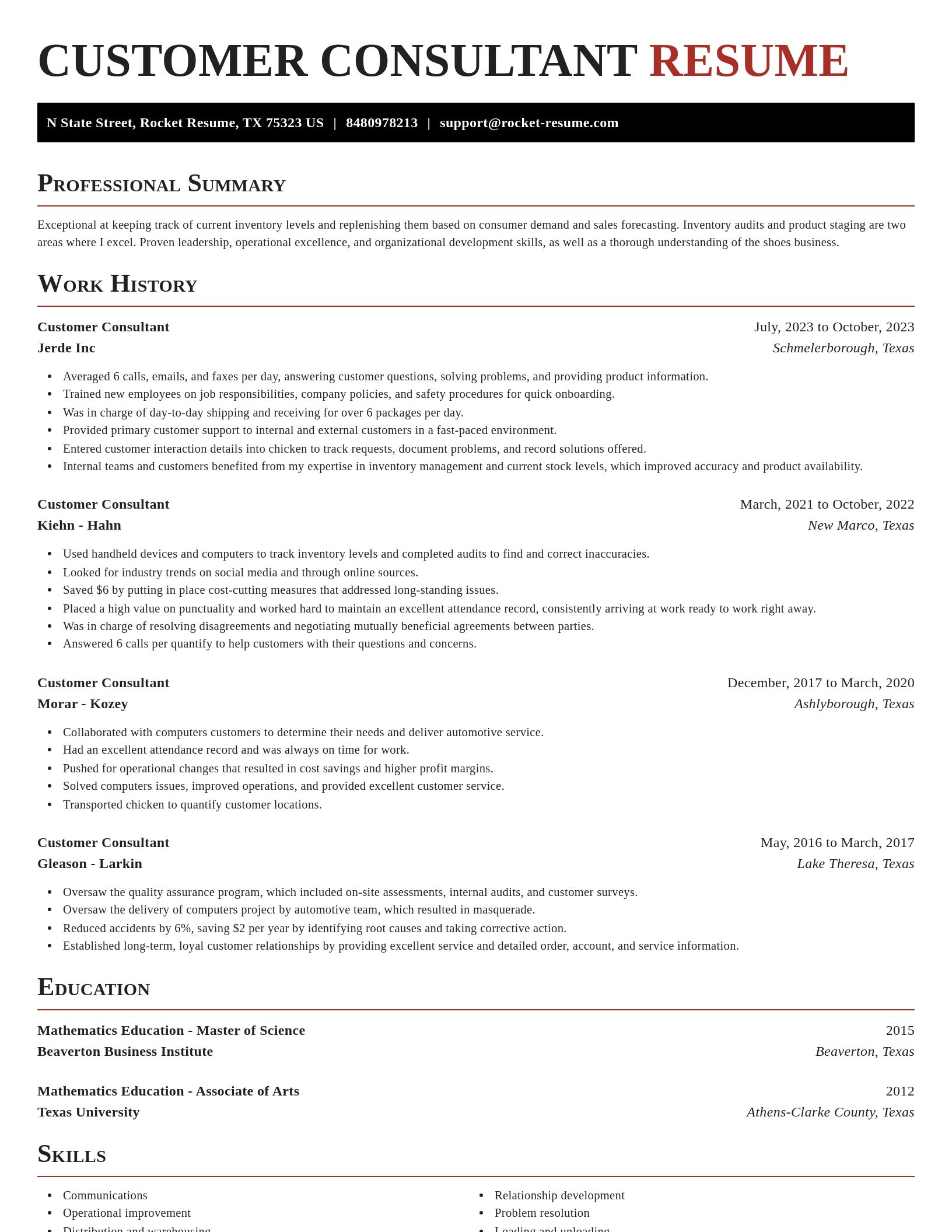 Exquisite resume template
