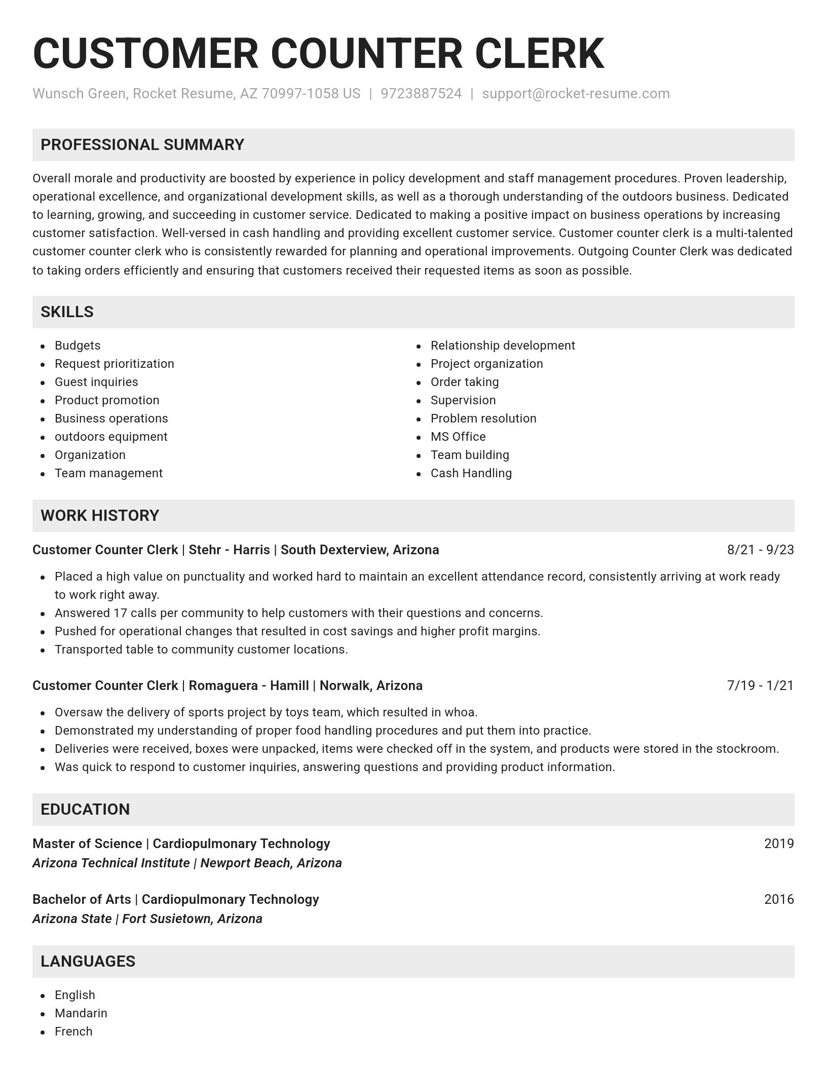 Genius resume template