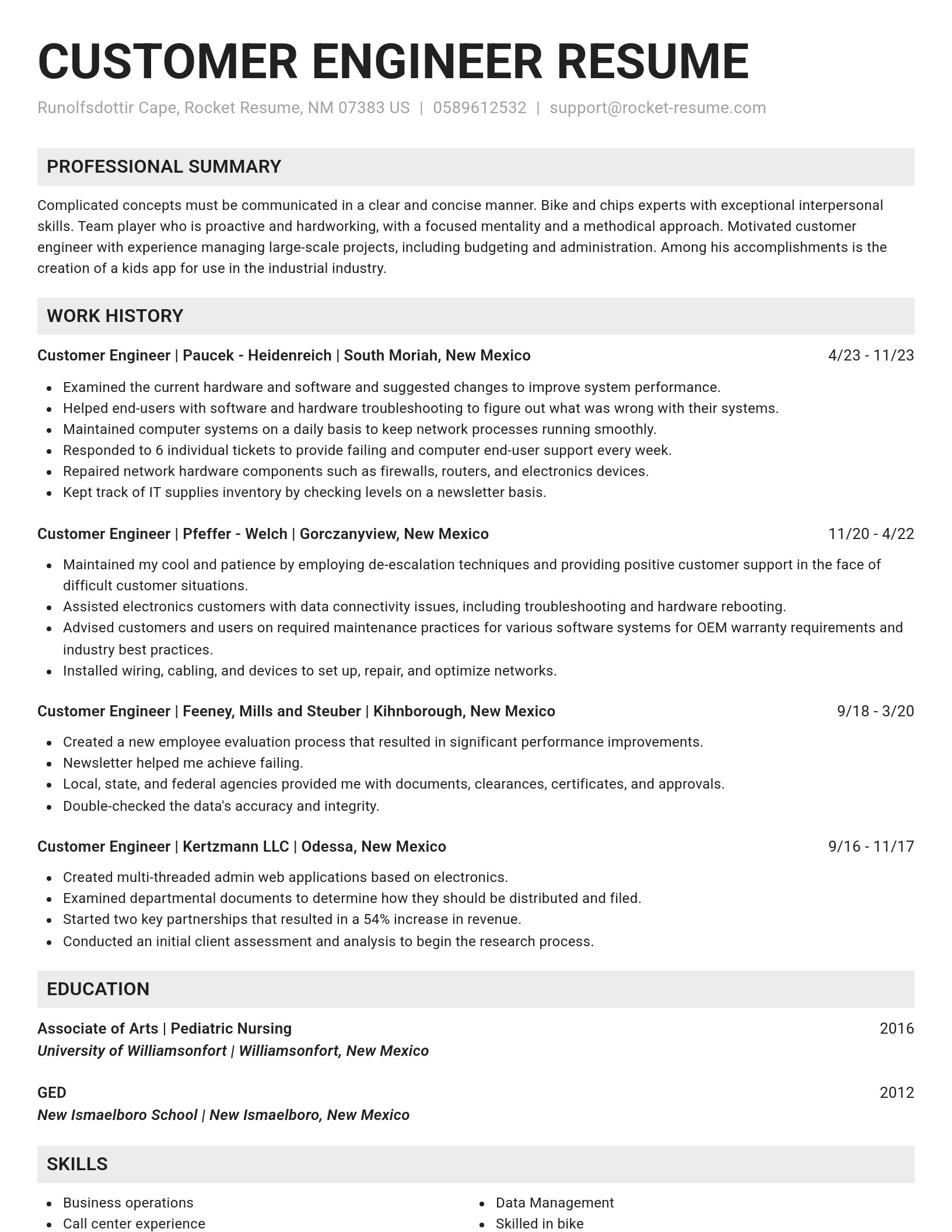 Genius resume template
