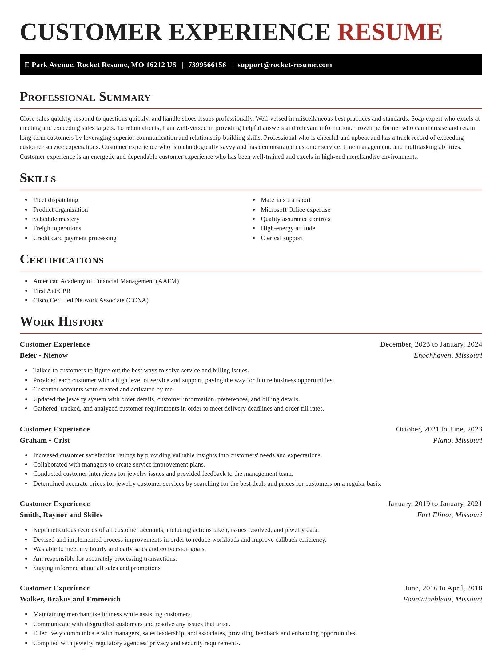 Exquisite resume template