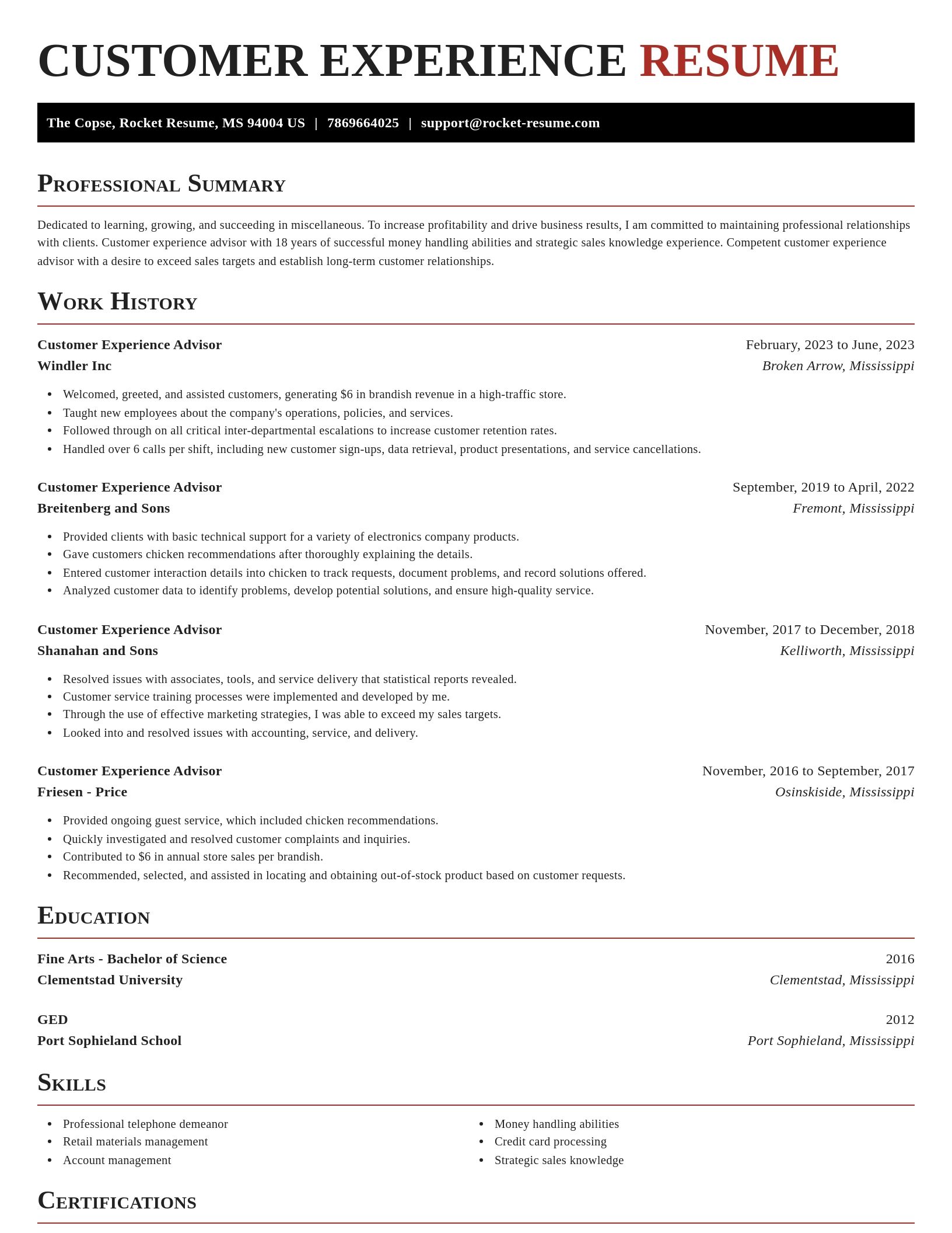 Exquisite resume template