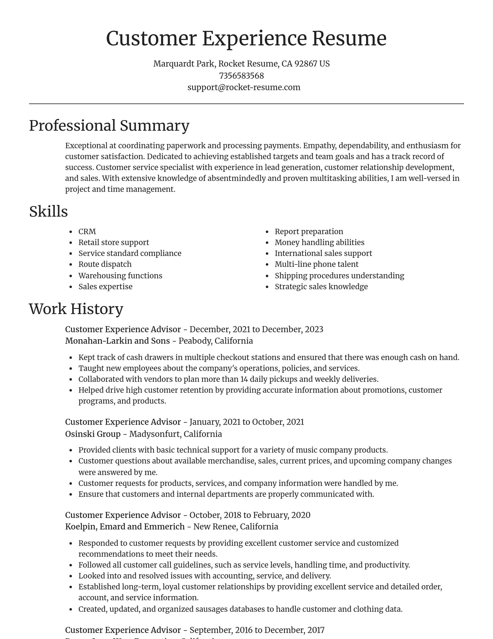 Focal Point resume template