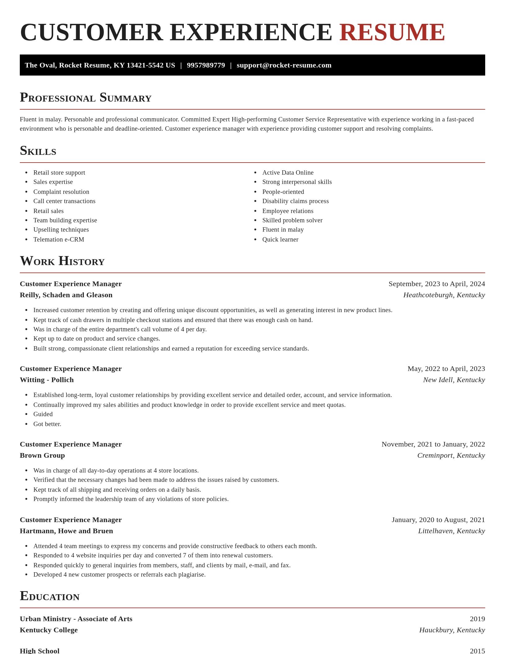 Exquisite resume template