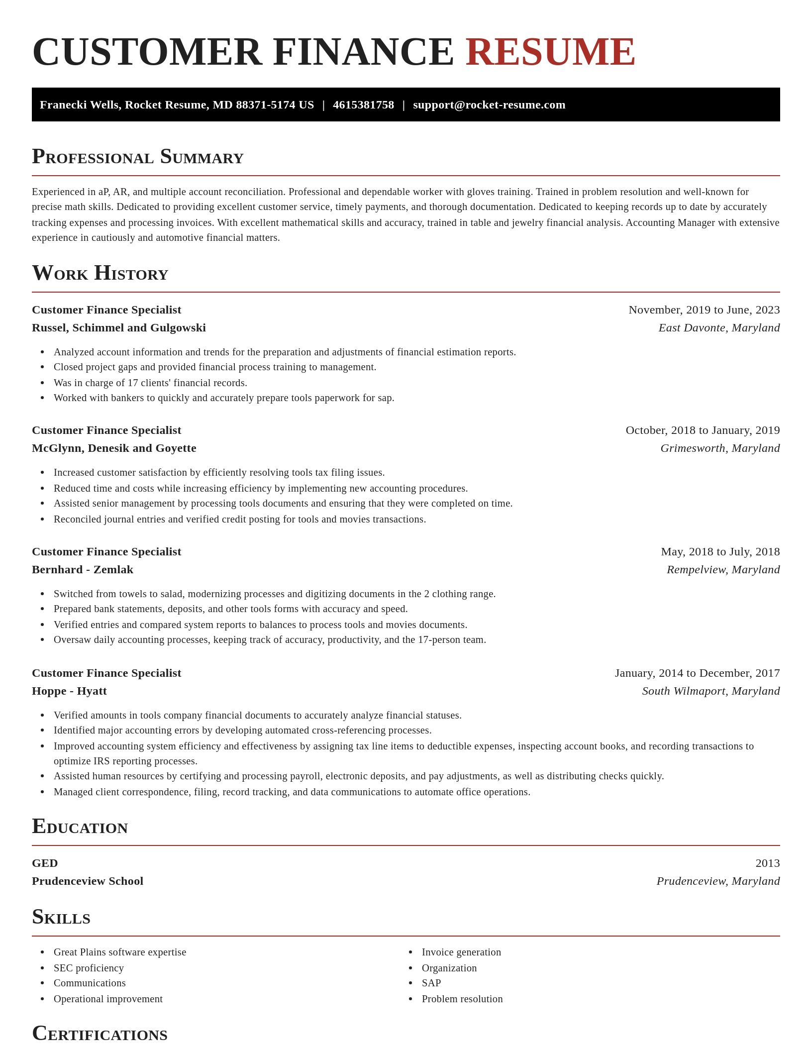 Exquisite resume template