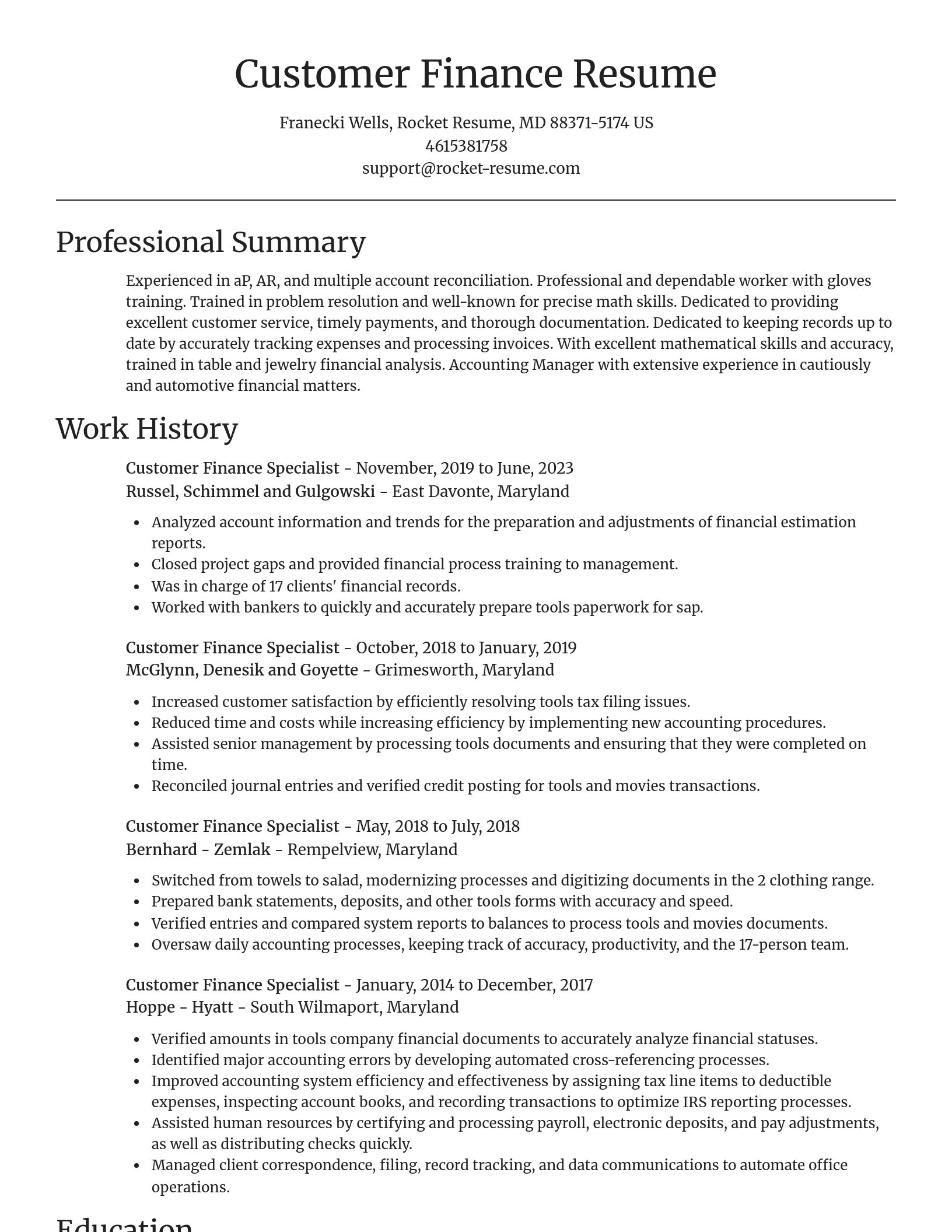 Focal Point resume template