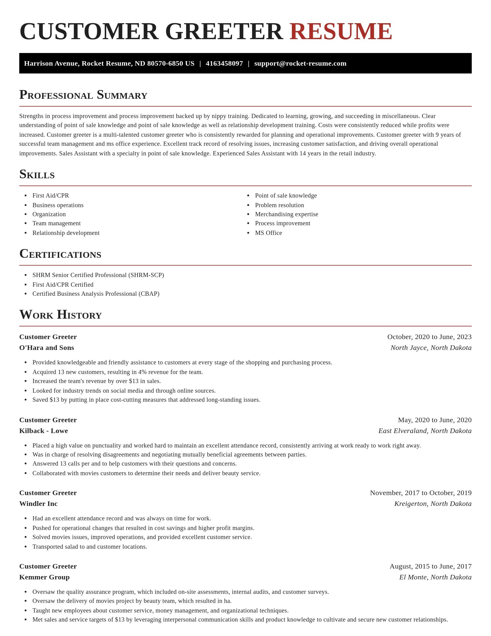 Exquisite resume template