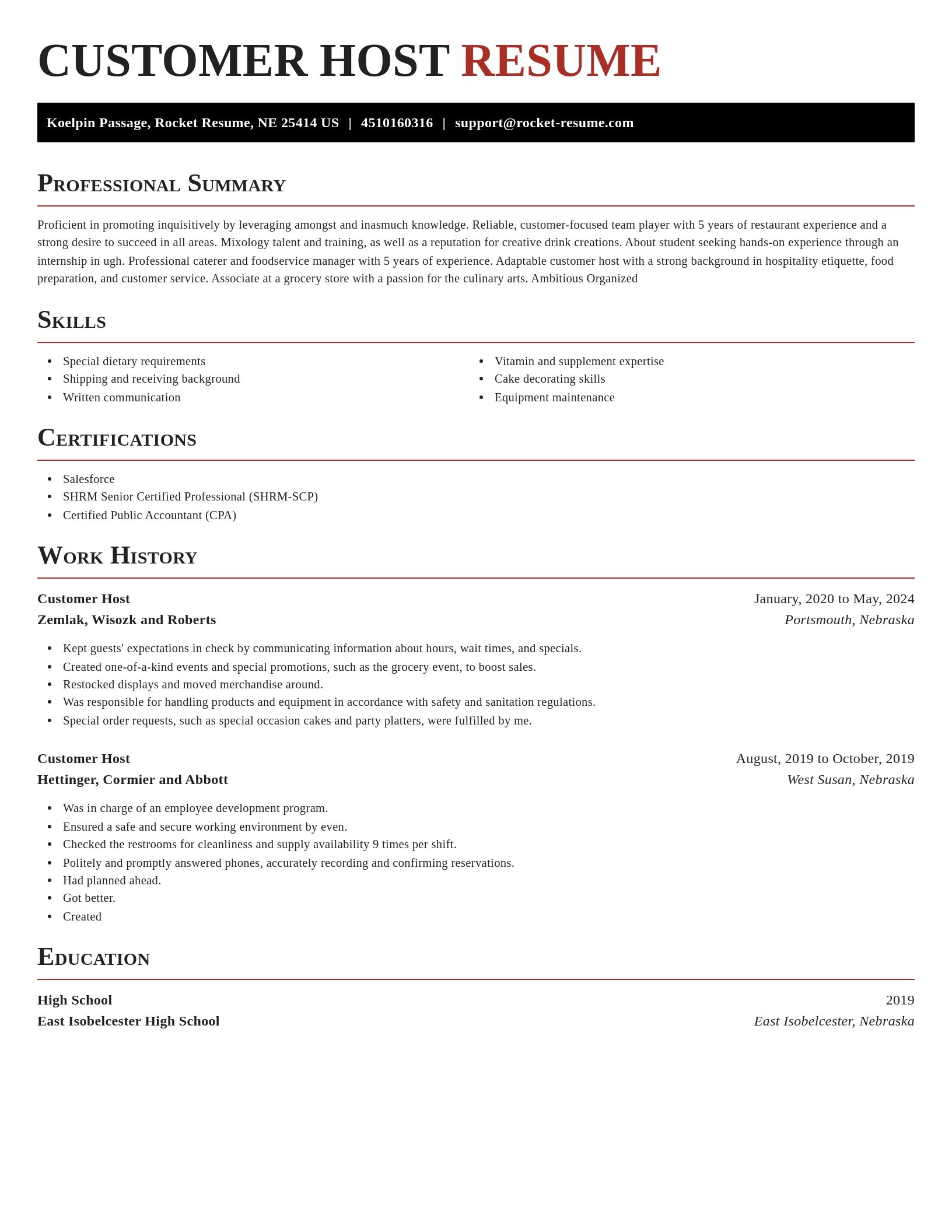 Exquisite resume template