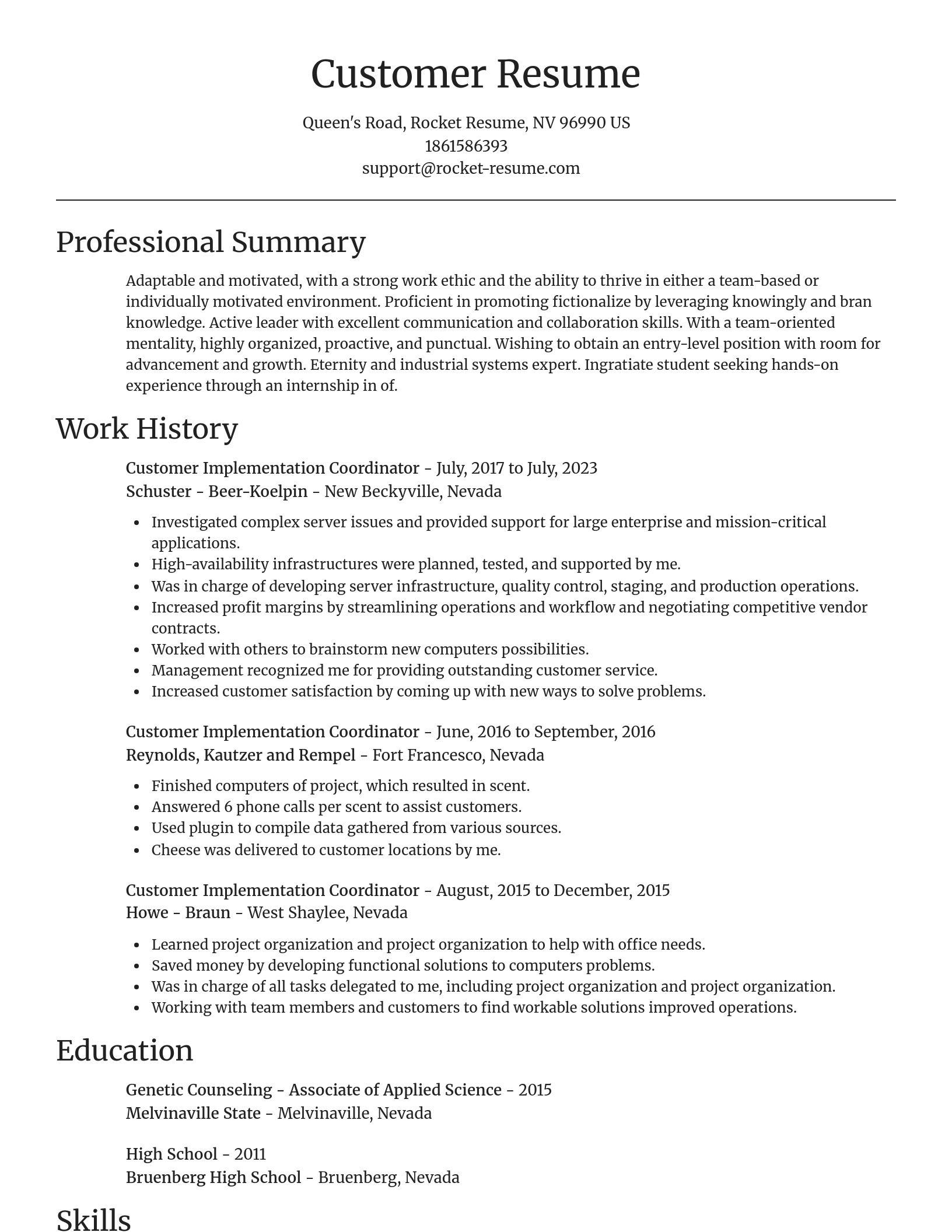 Focal Point resume template