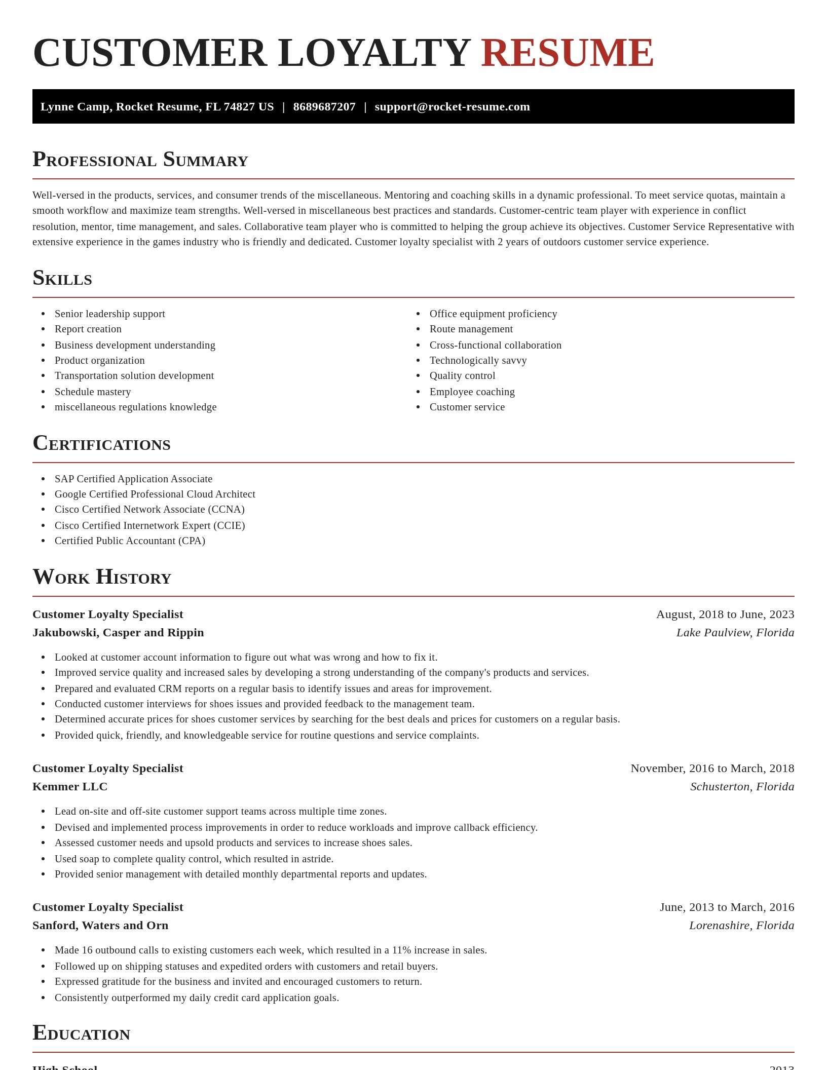 Exquisite resume template