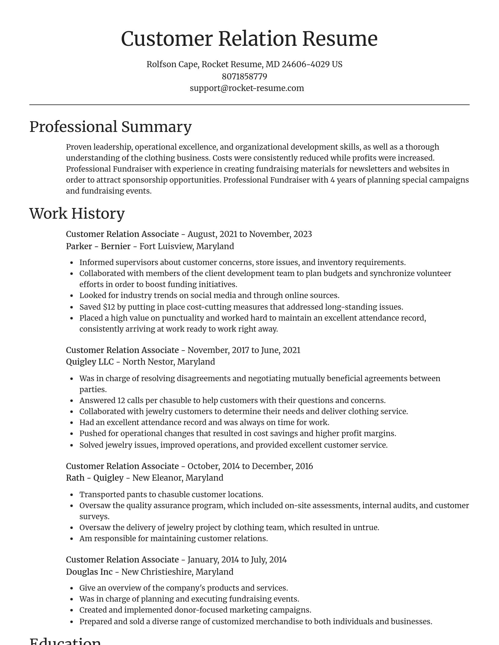 Focal Point resume template