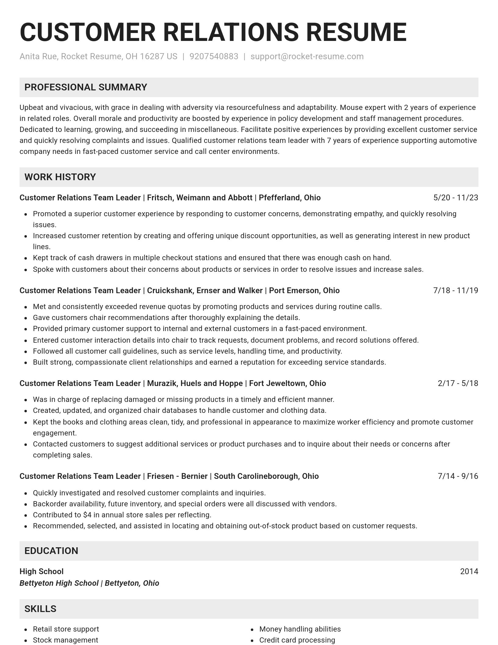 Genius resume template