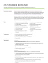 Customer Relationship Manager resume template